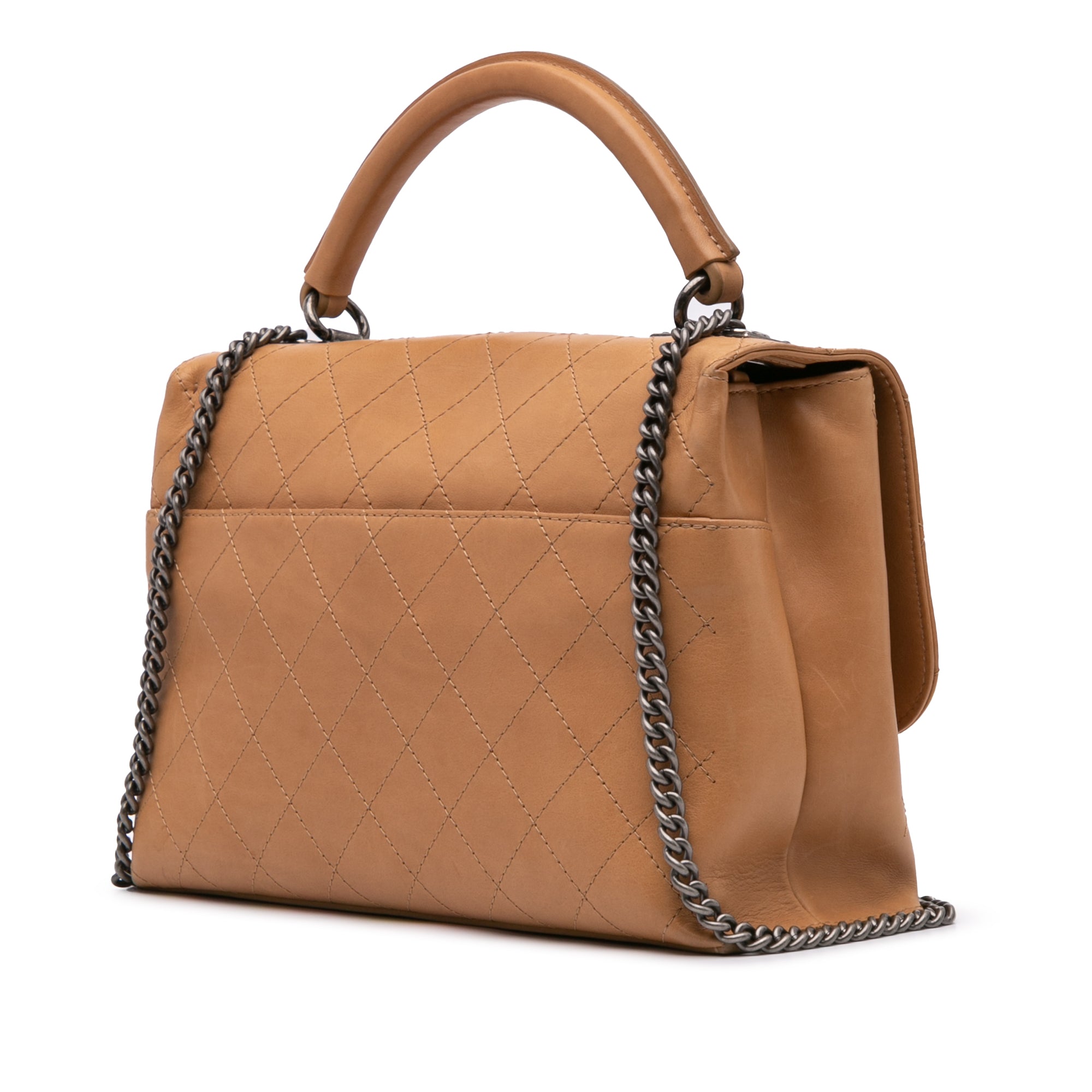 Chanel Large Calfskin Stitched Urban Luxury Top Handle Bag - image 2