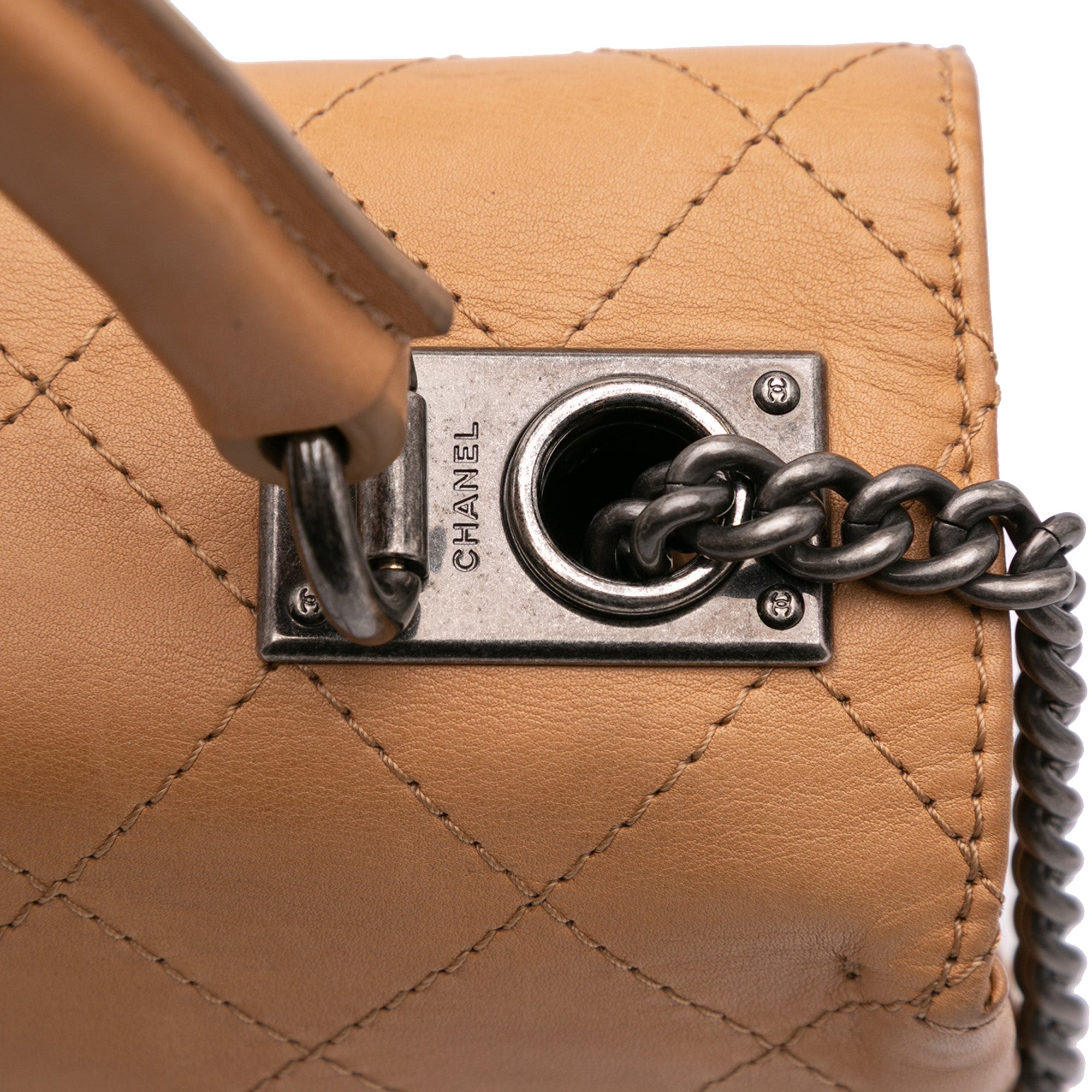 Chanel Large Calfskin Stitched Urban Luxury Top Handle Bag - image 9