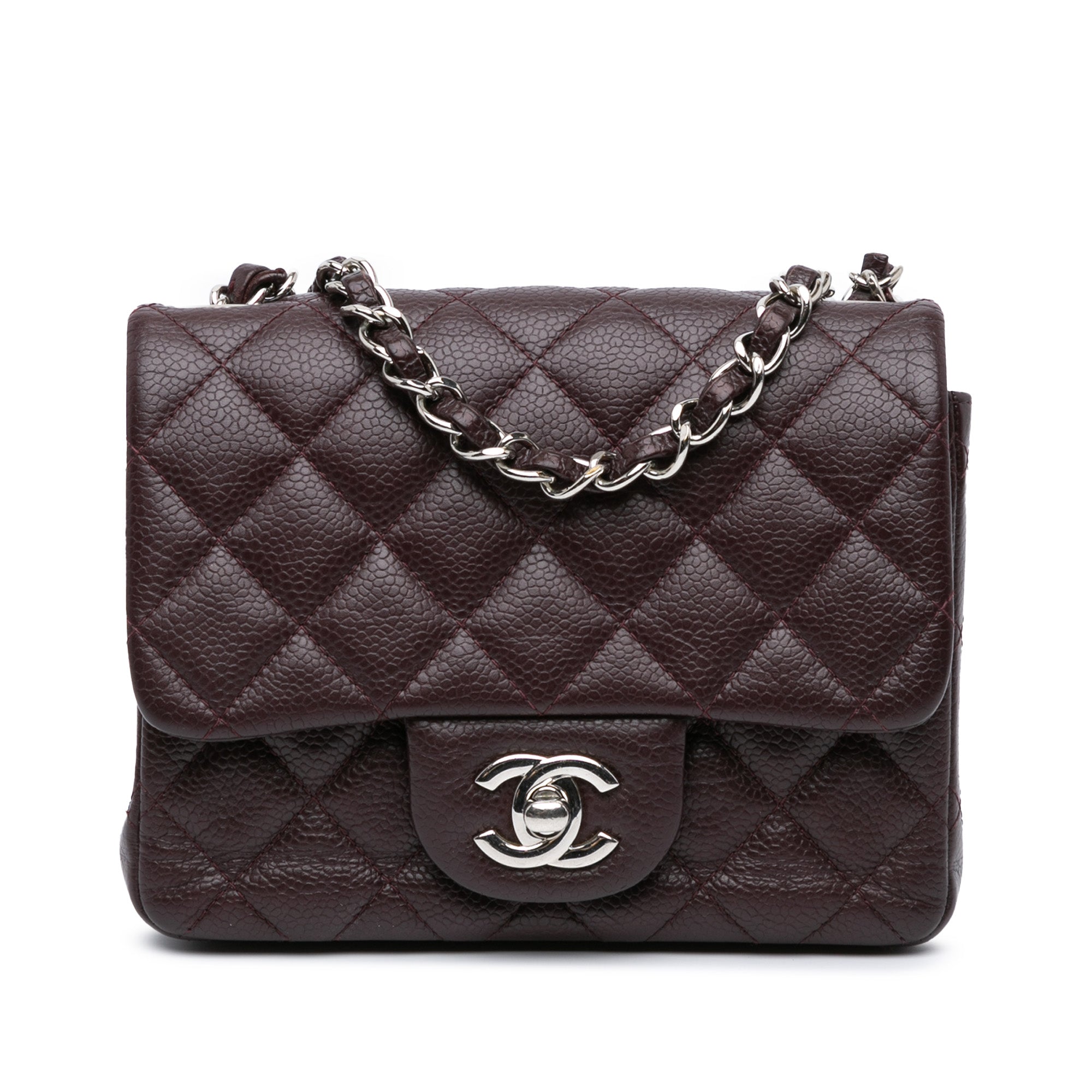 Chanel Mini Square Classic Caviar Single Flap - image 1