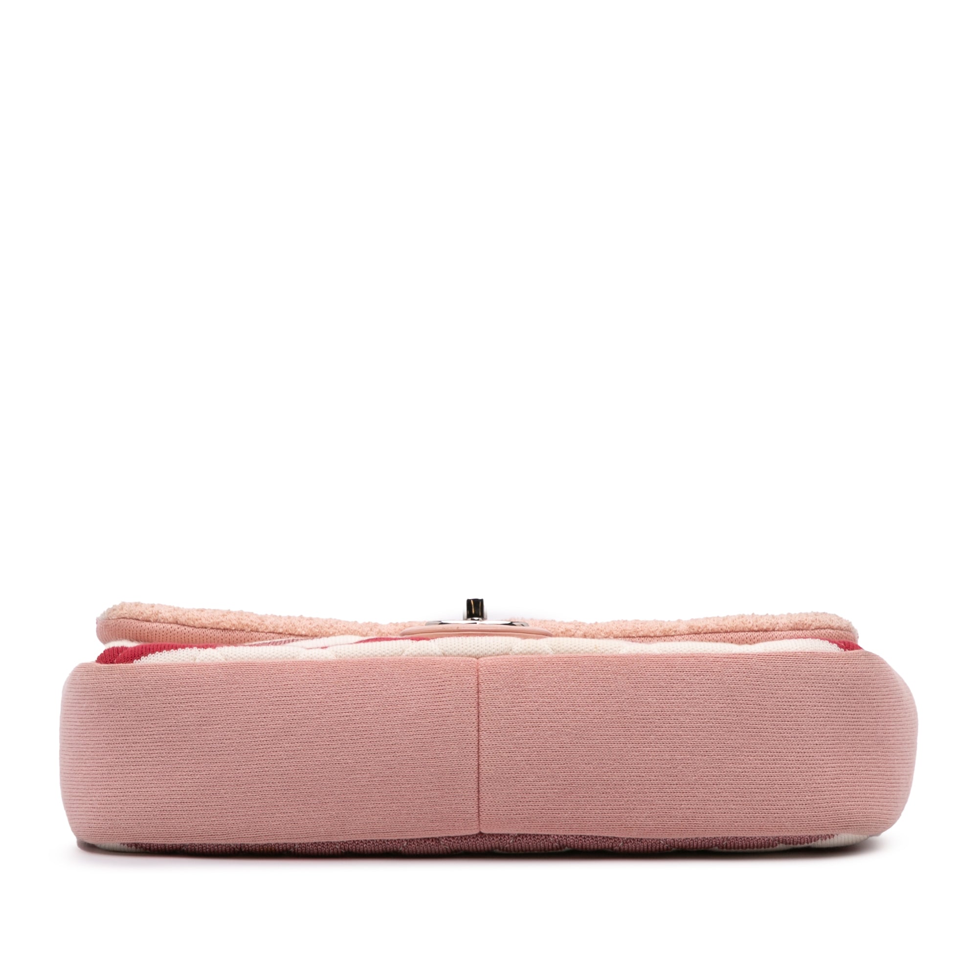 Chanel Jumbo Stripe Jersey Felt and Rope Flap - image 3