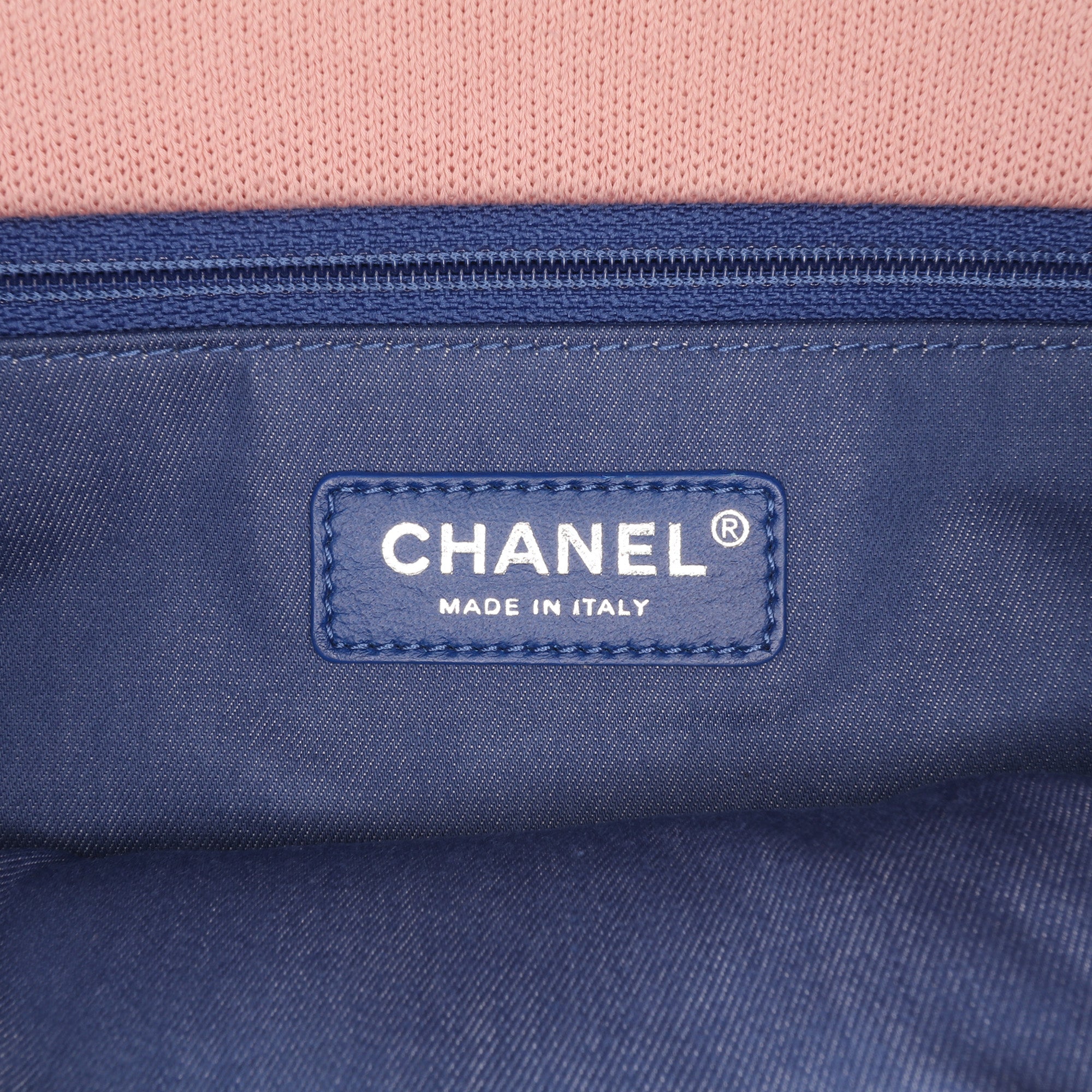 Chanel Jumbo Stripe Jersey Felt and Rope Flap - image 5