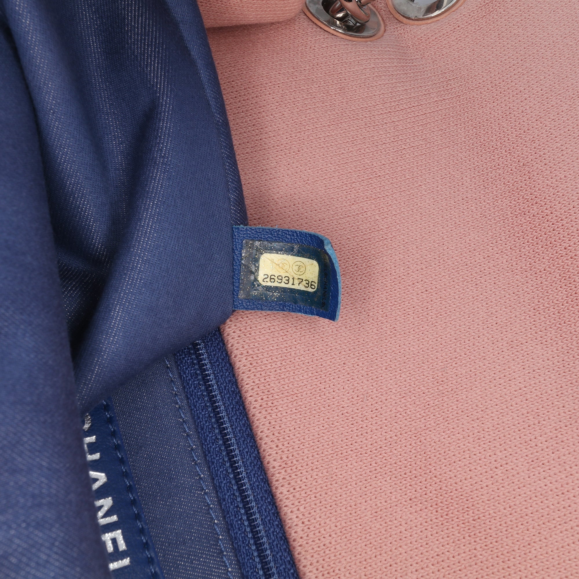 Chanel Jumbo Stripe Jersey Felt and Rope Flap - image 6