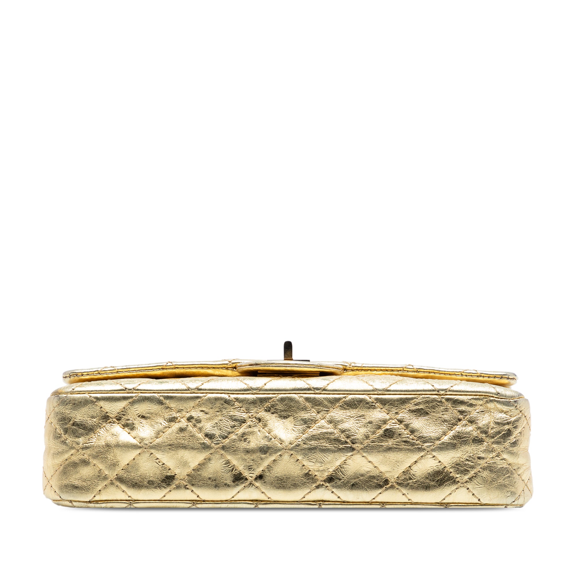 Chanel Quilted Metallic Aged Calfskin Reissue 2.55 Double Flap 225 - image 3