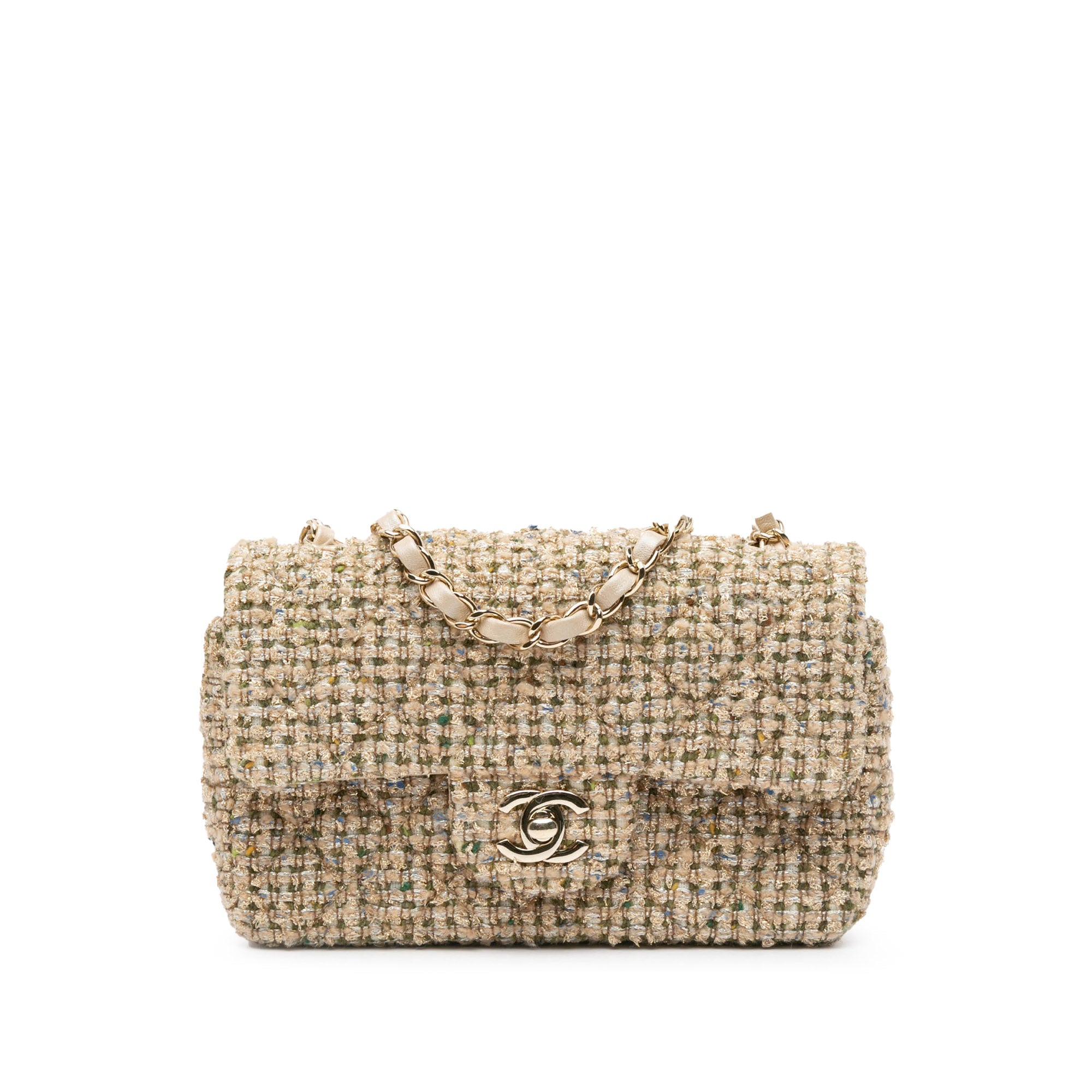 Chanel Mini Rectangular Classic Tweed Single Flap - image 1