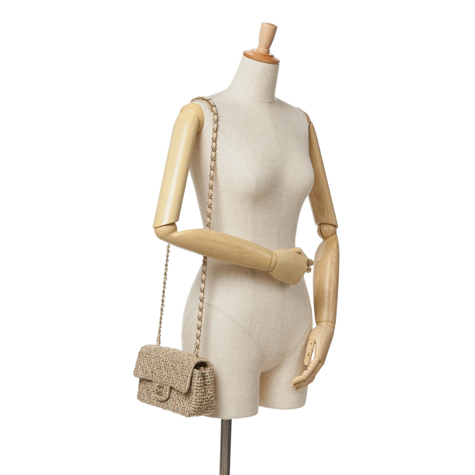 Chanel Mini Rectangular Classic Tweed Single Flap - image 10