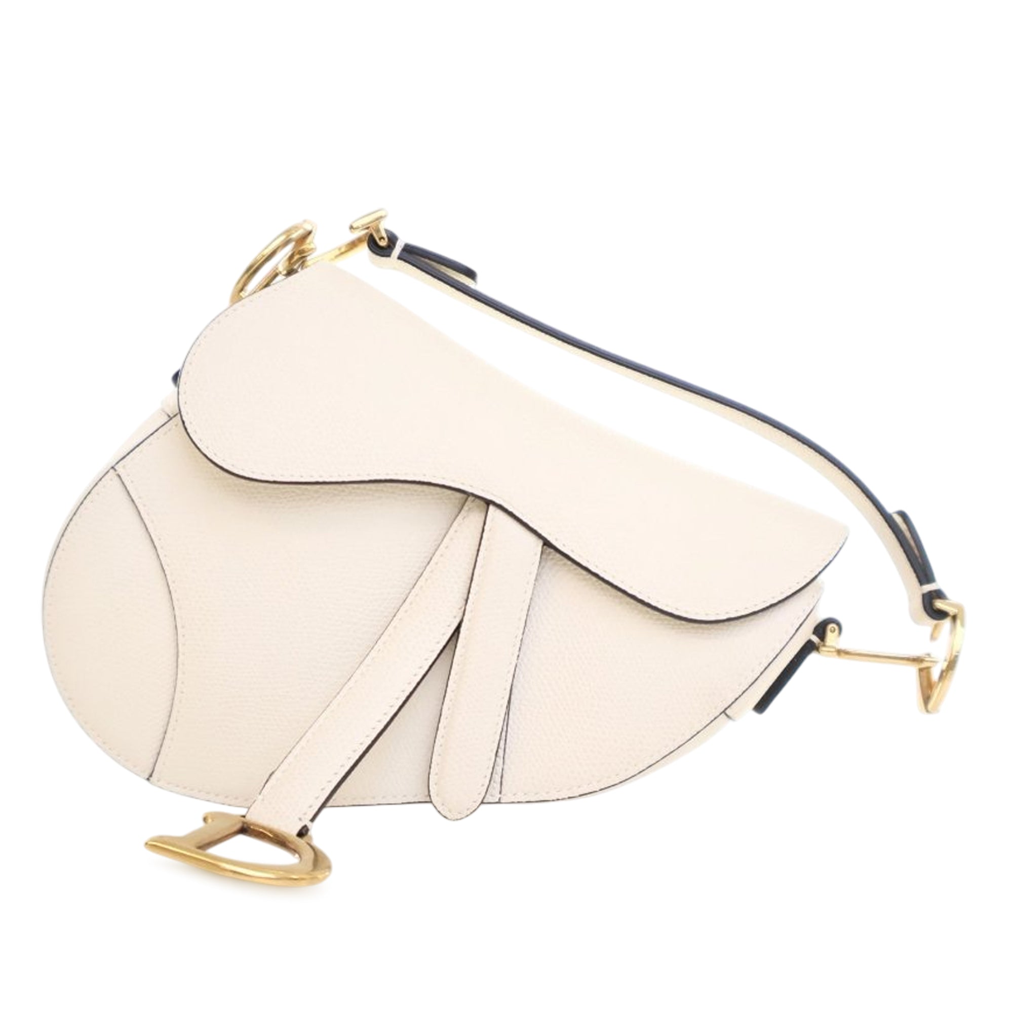 Dior Mini Grained Calfskin Saddle Bag - image 1