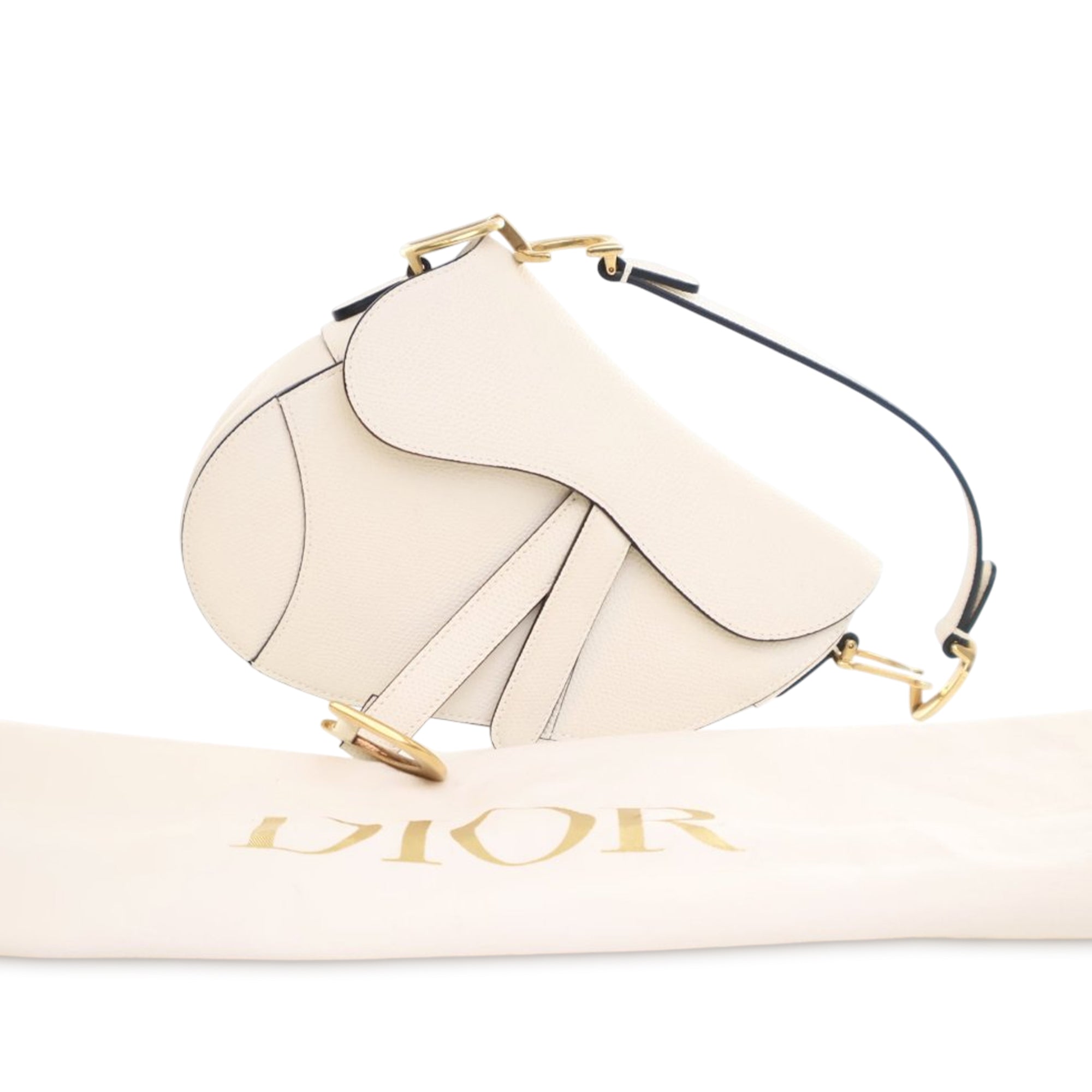 Dior Mini Grained Calfskin Saddle Bag - image 10