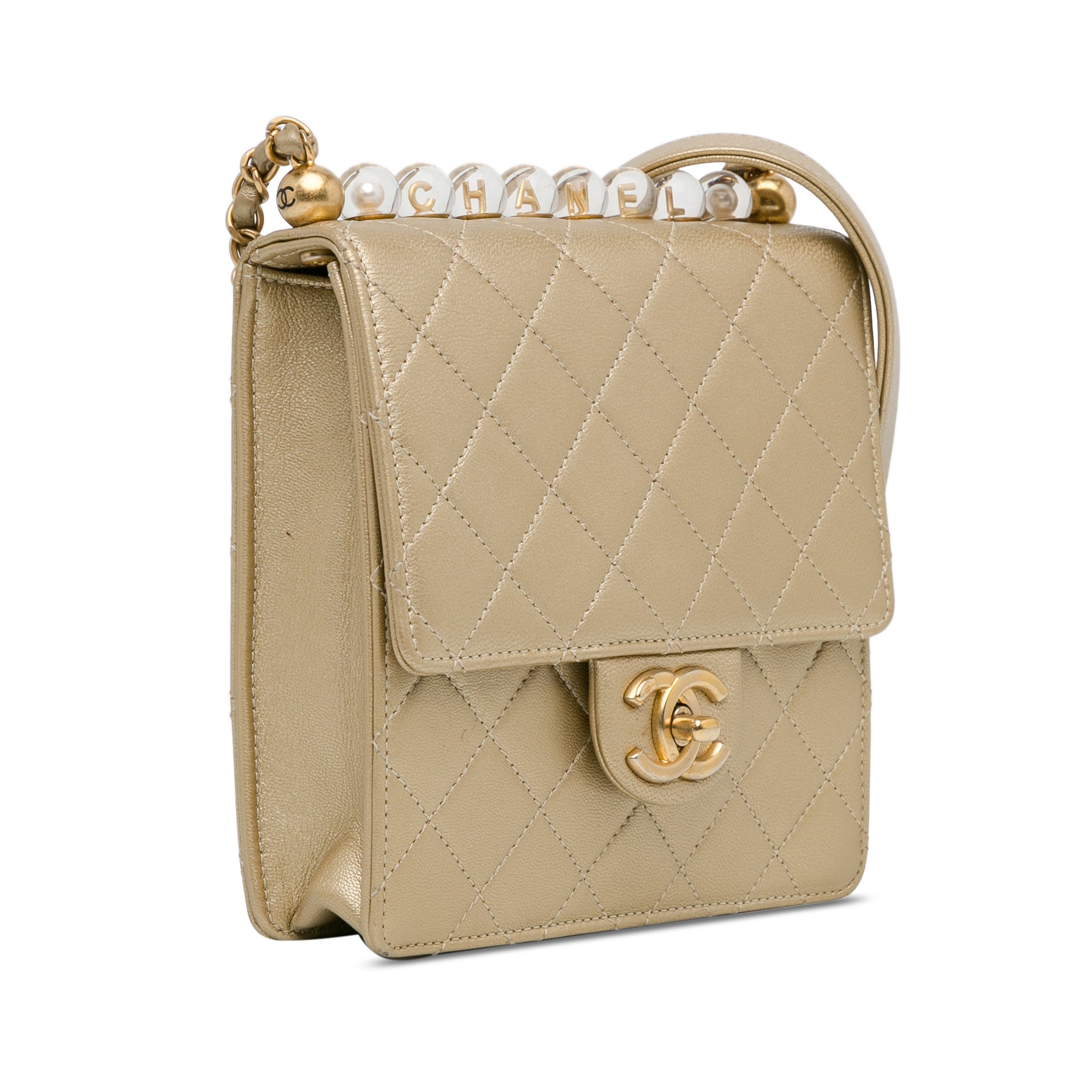 Chanel Small Lambskin Chic Pearls Flap - image 2
