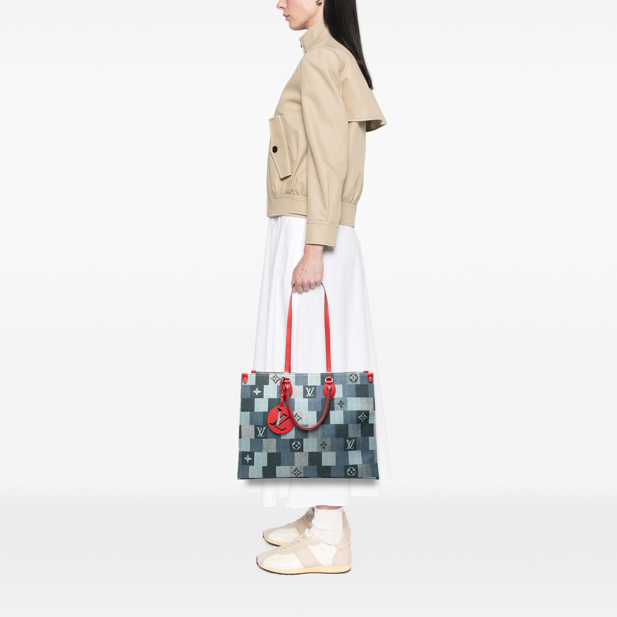 Louis Vuitton Monogram Denim Onthego GM - image 6