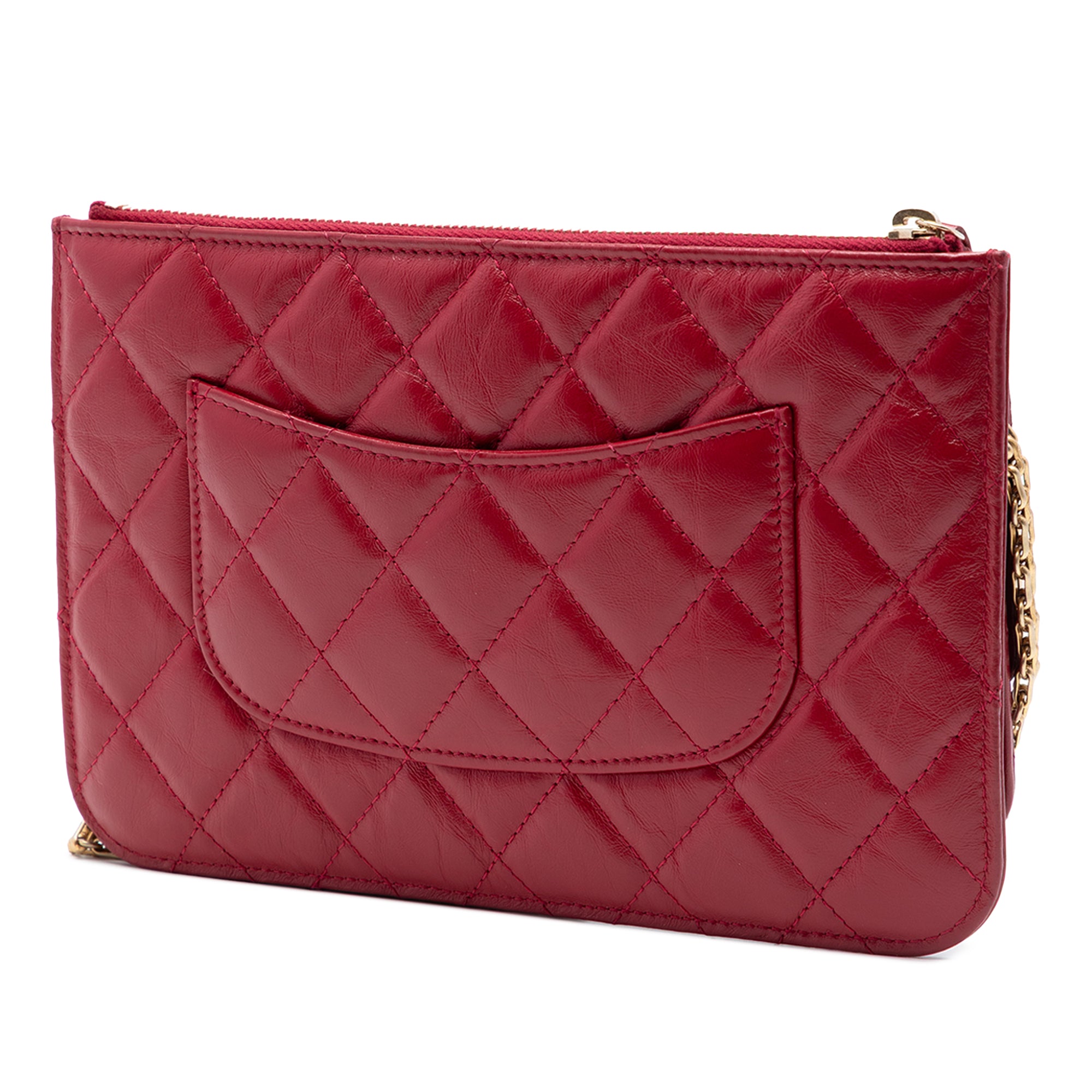 Chanel Quilted Aged Calfskin Reissue 2.55 Wallet on Chain - image 2