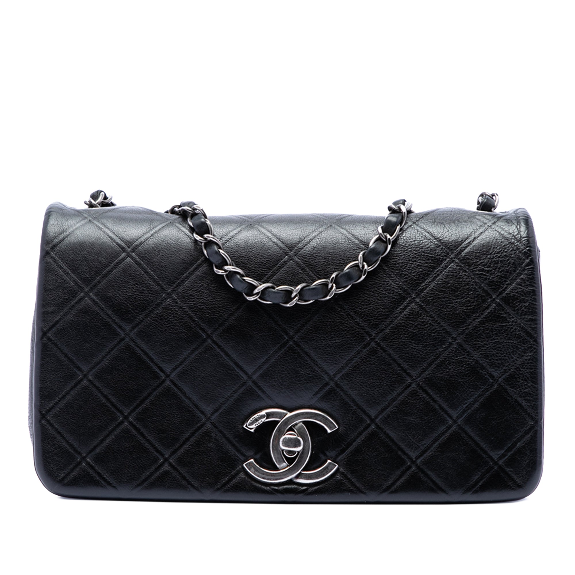 Chanel Medium Diamond Embossed Calfskin New Chic Flap - image 1