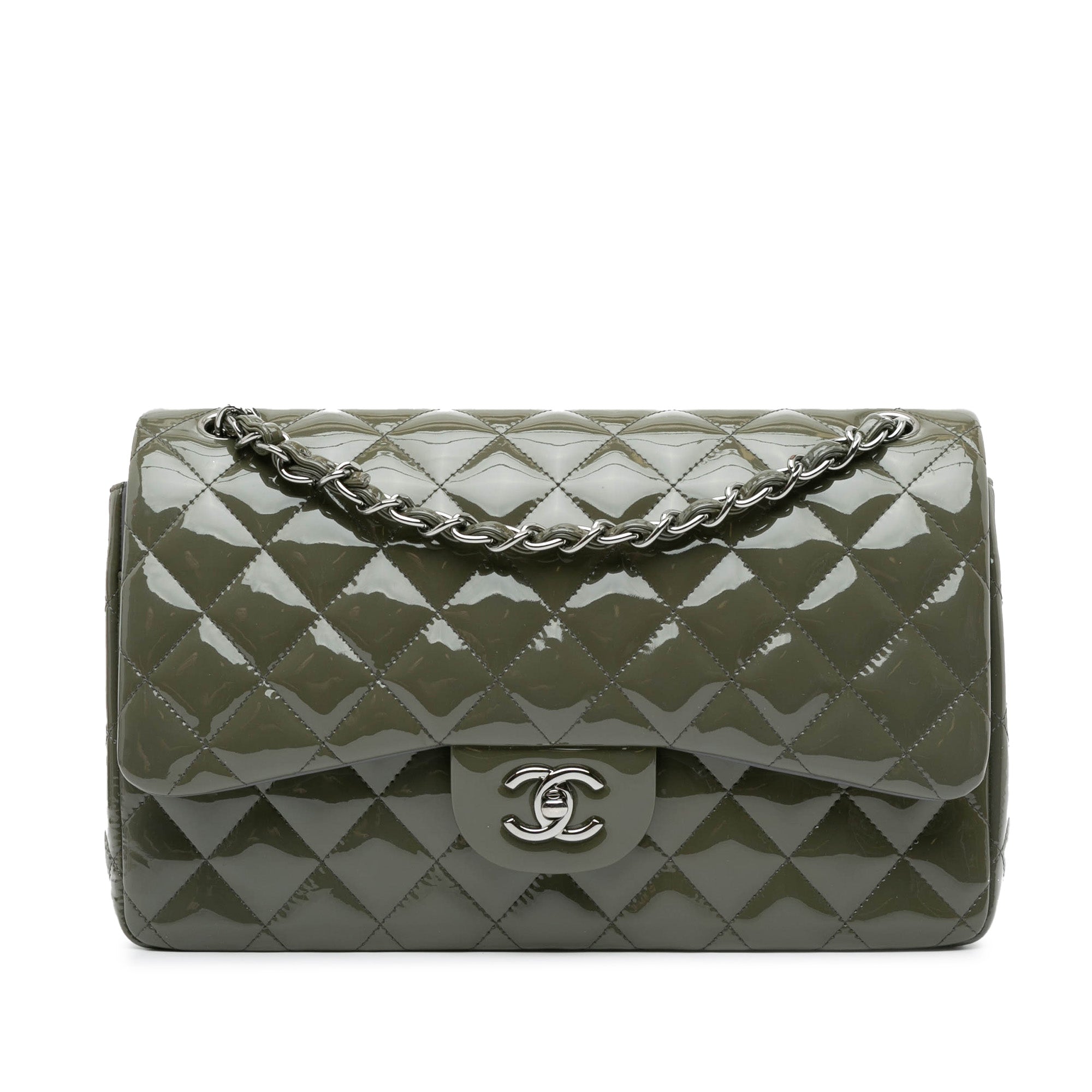 Chanel Jumbo Classic Patent Double Flap - image 1