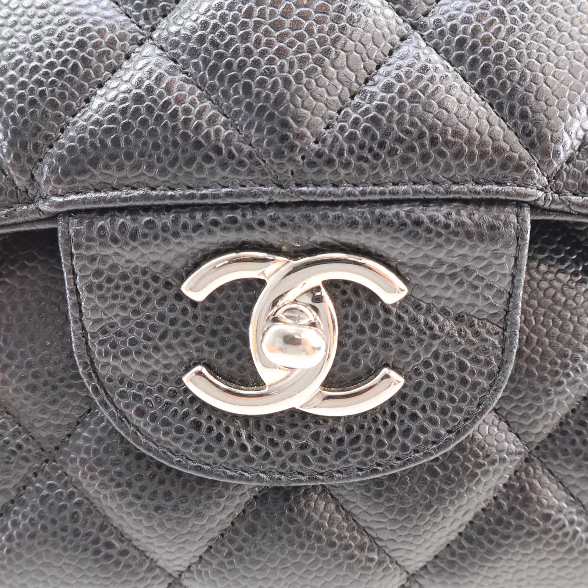 Chanel Jumbo Classic Caviar Double Flap - image 10