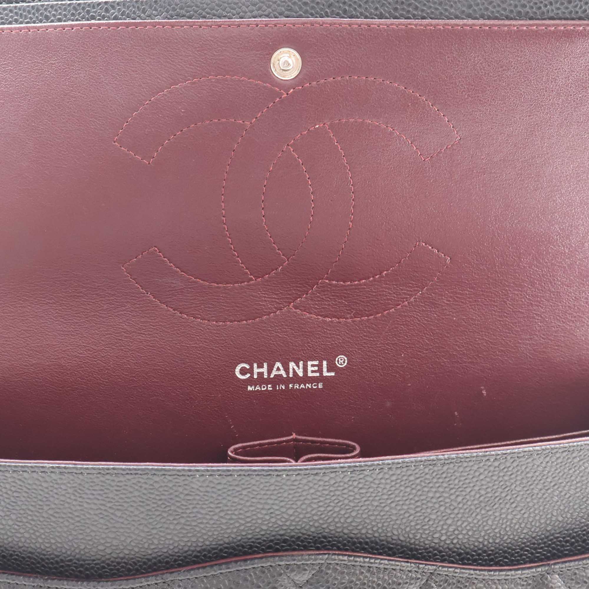 Chanel Jumbo Classic Caviar Double Flap - image 13