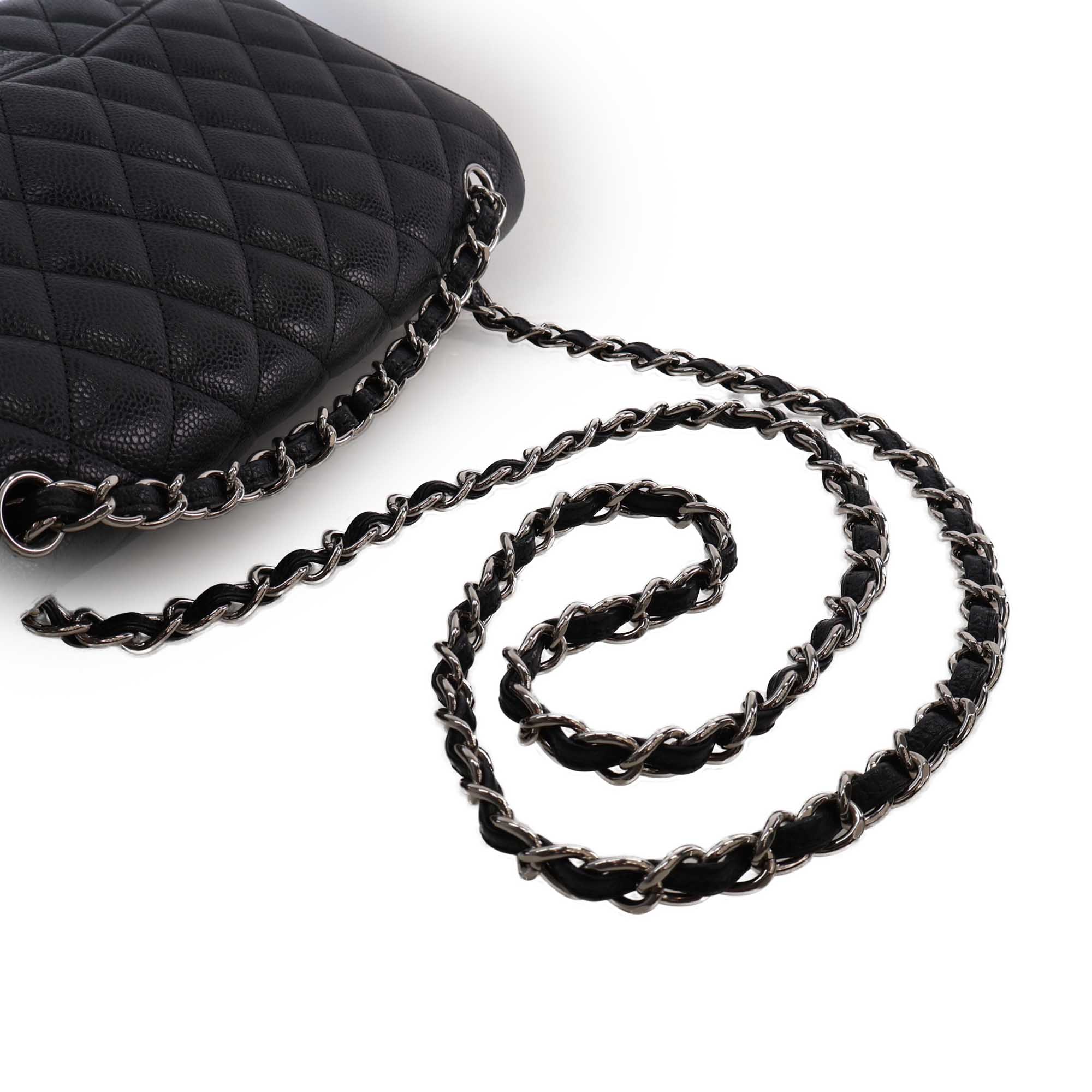 Chanel Jumbo Classic Caviar Double Flap - image 14