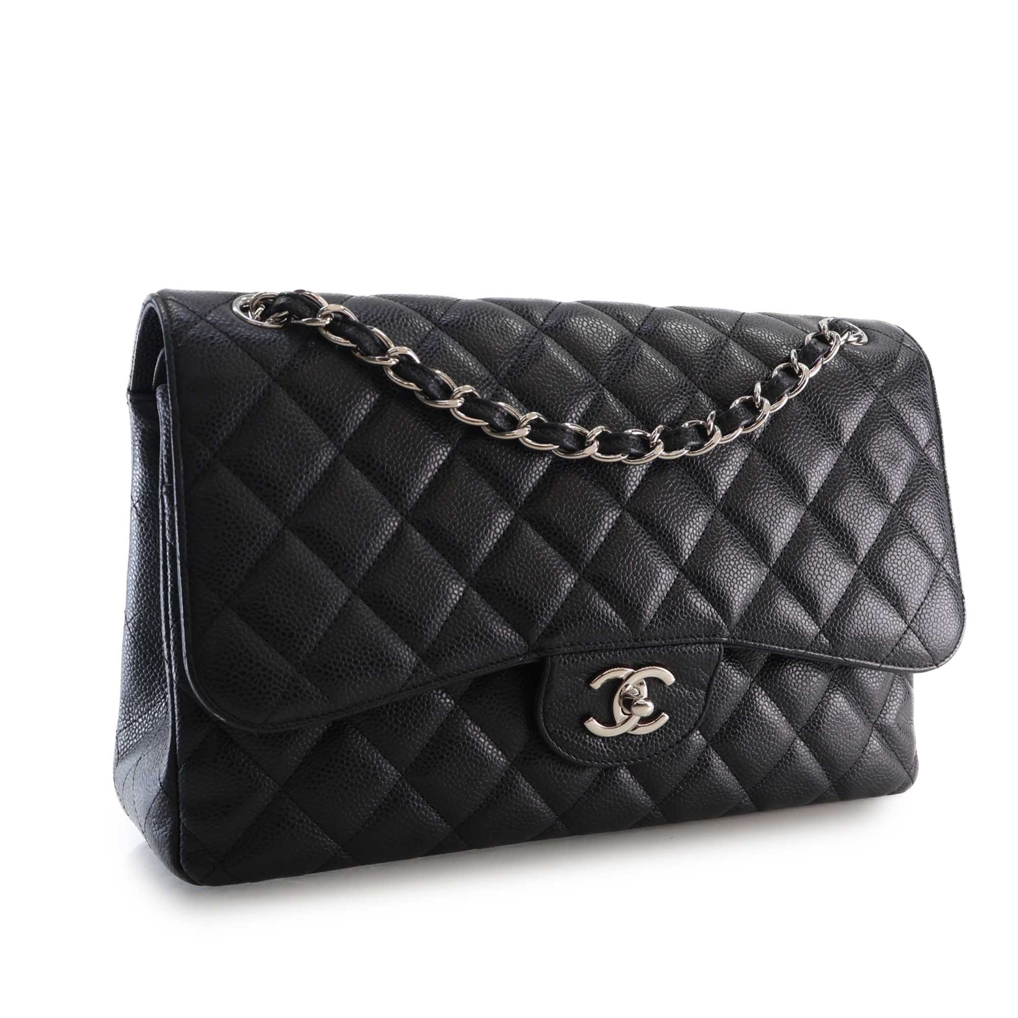 Chanel Jumbo Classic Caviar Double Flap - image 3