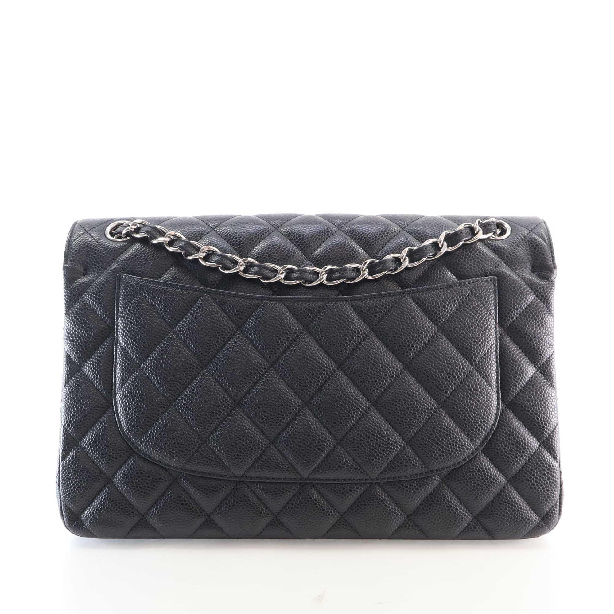Chanel Jumbo Classic Caviar Double Flap - image 4