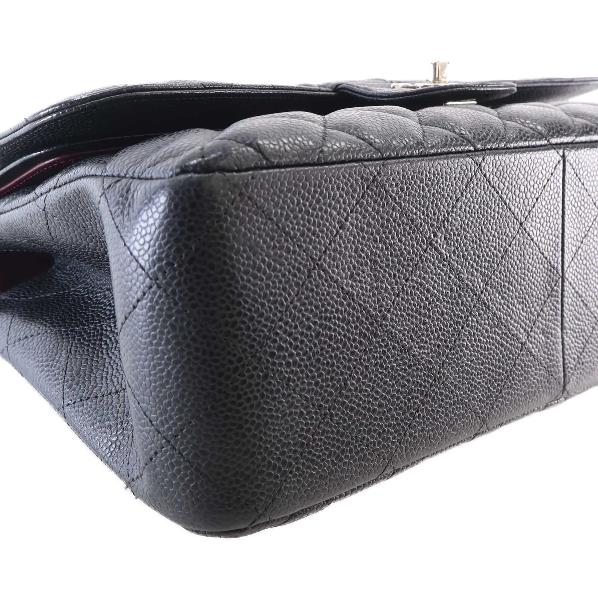 Chanel Jumbo Classic Caviar Double Flap - image 8