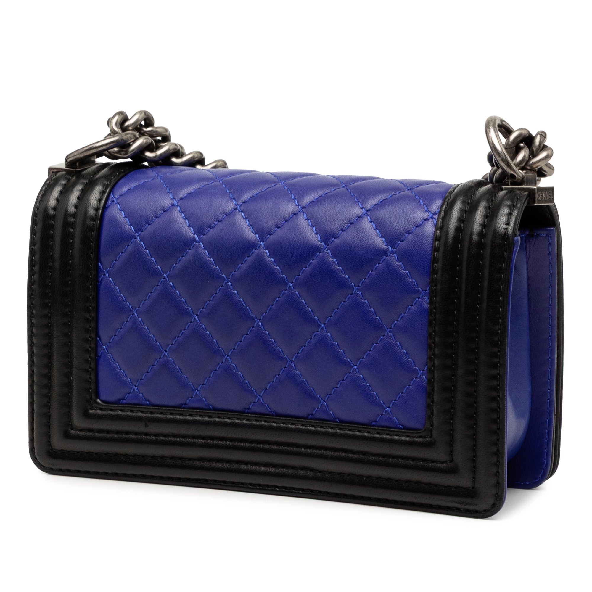 Chanel Small Bicolor Lambskin Boy Flap - image 2