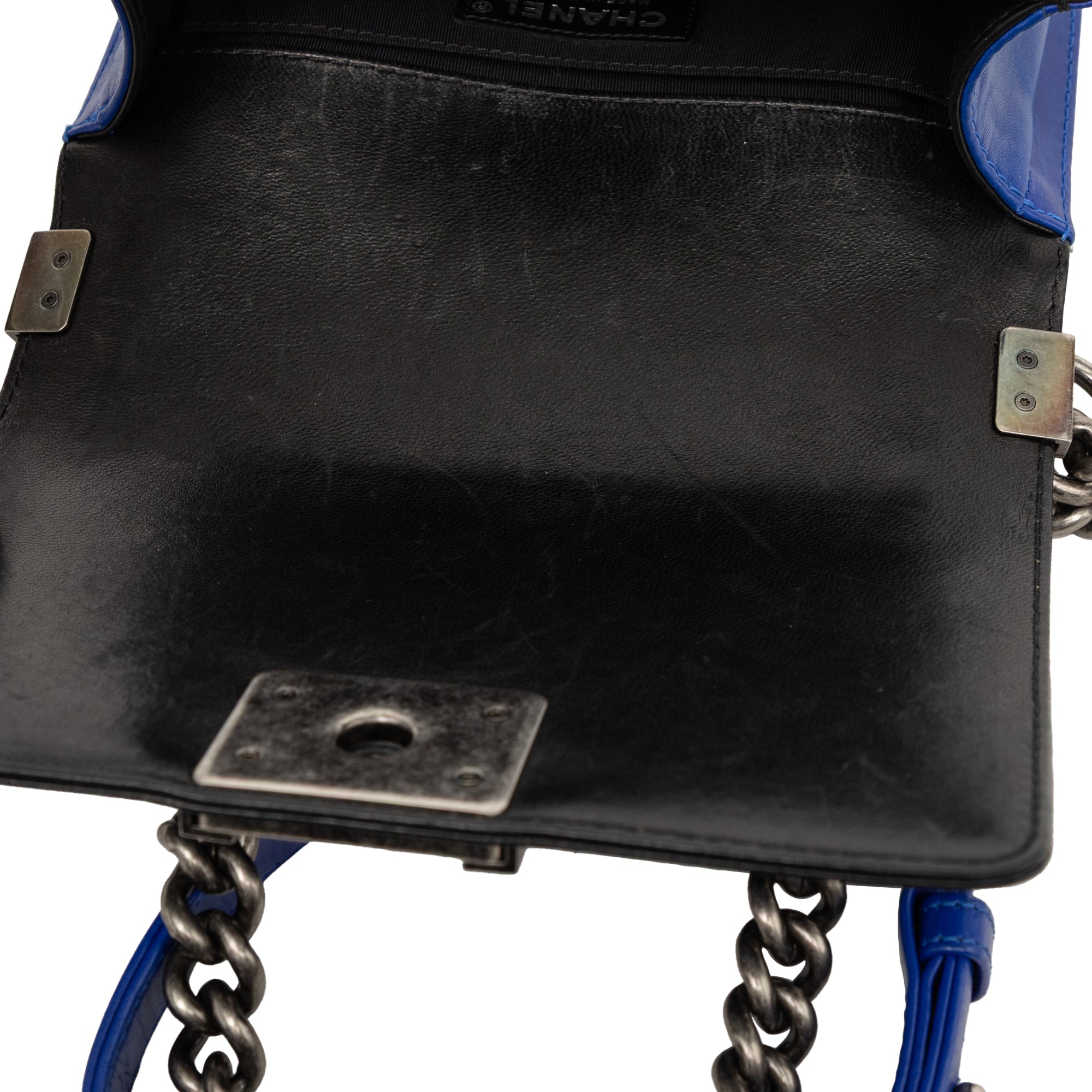 Chanel Small Bicolor Lambskin Boy Flap - image 6