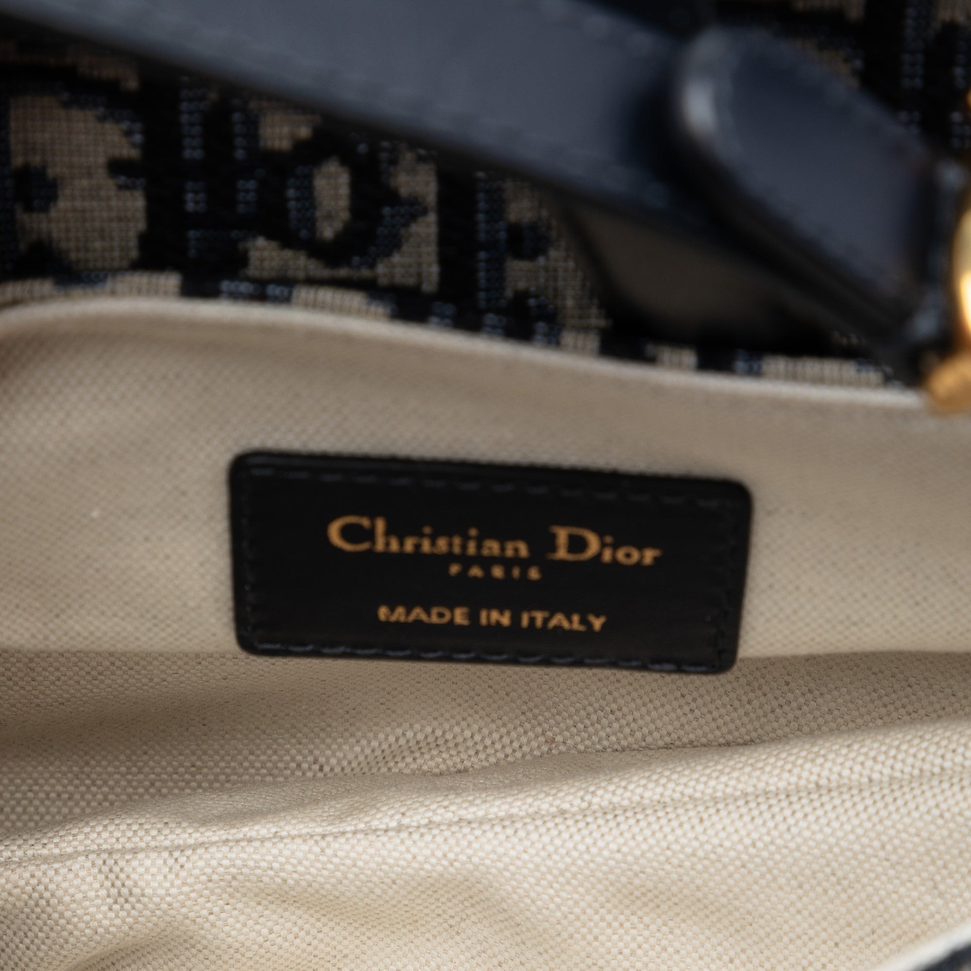 Dior Mini Oblique Canvas Saddle Bag - image 4
