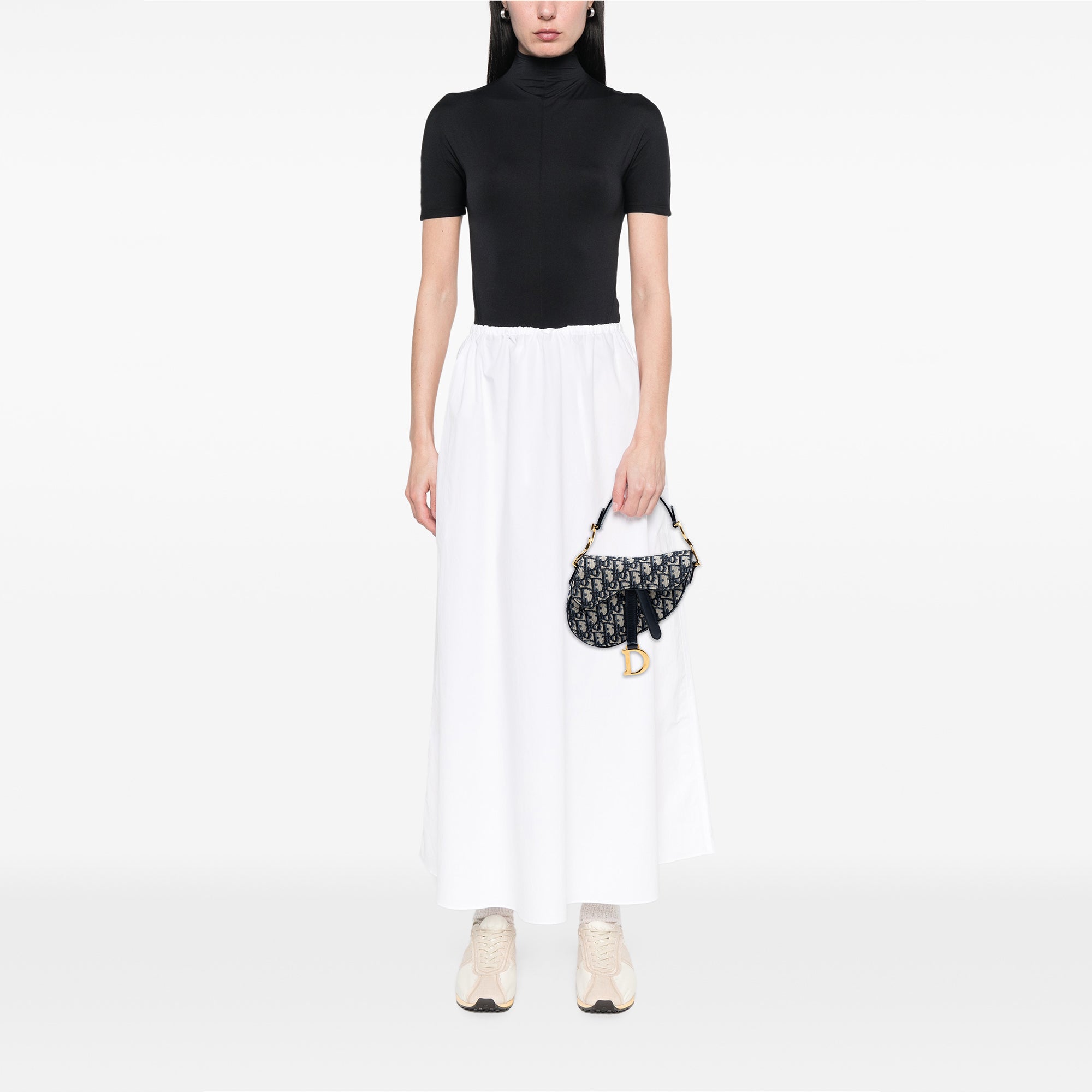 Dior Mini Oblique Canvas Saddle Bag - image 6