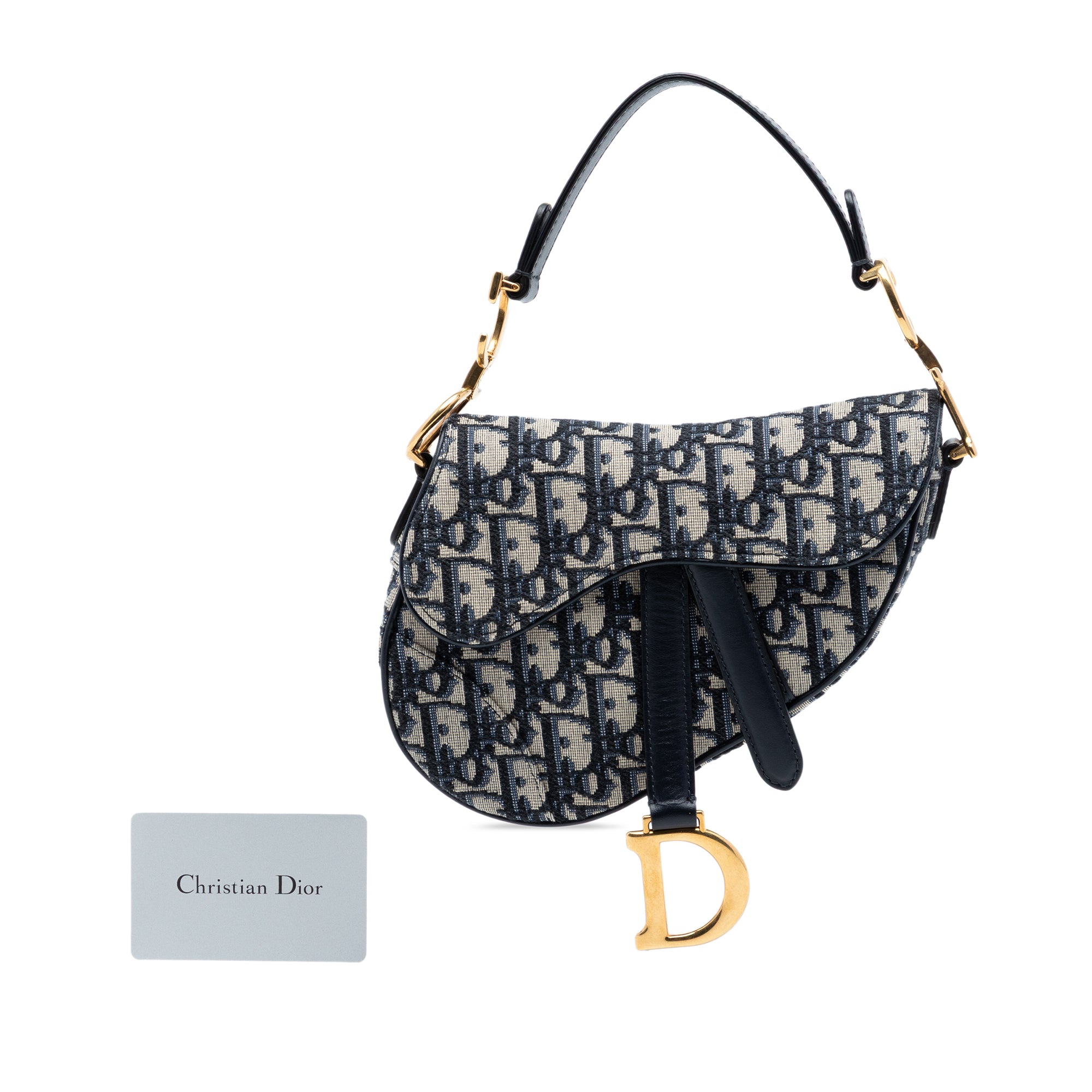 Dior Mini Oblique Canvas Saddle Bag - image 7