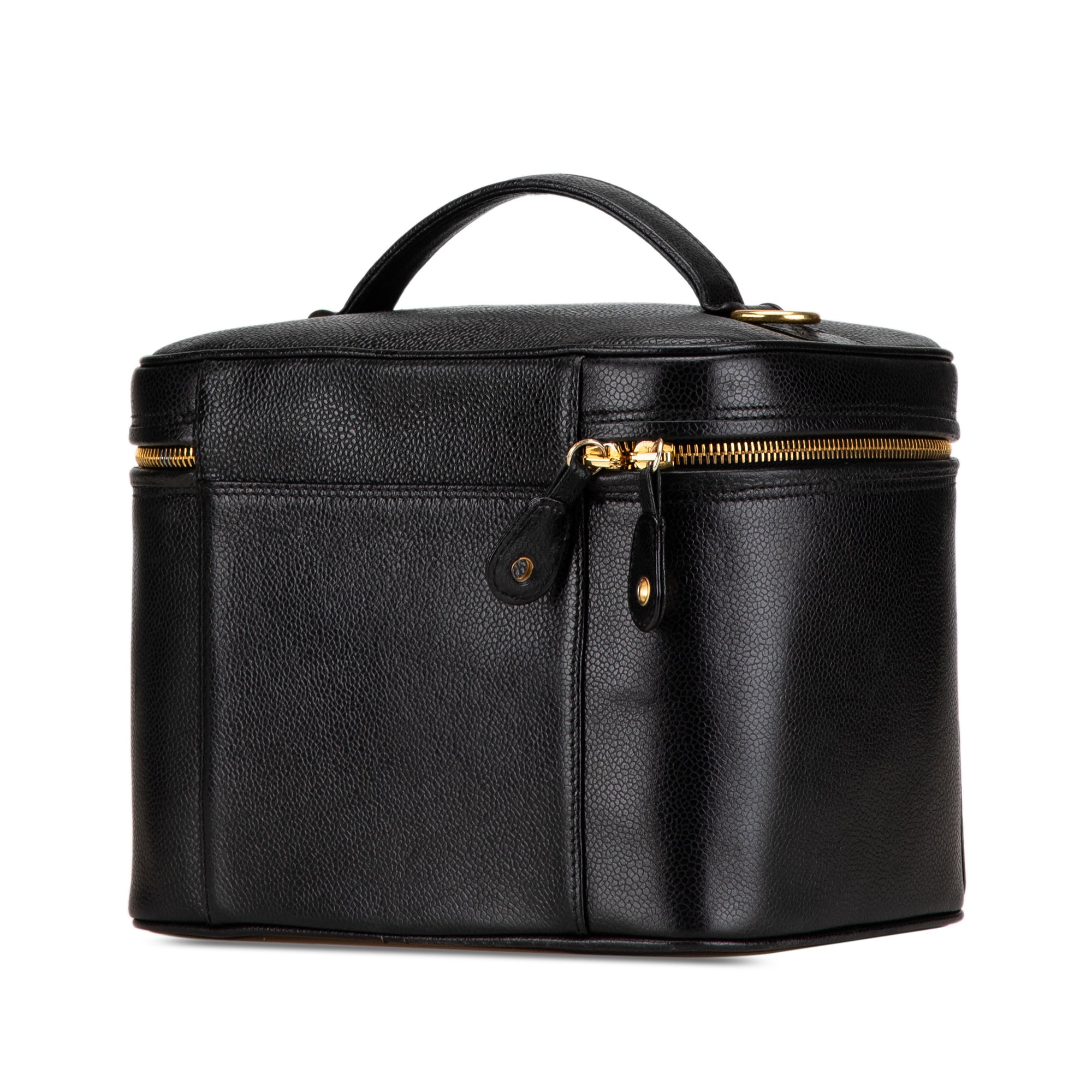 Chanel CC Caviar Vanity Train Case - image 2