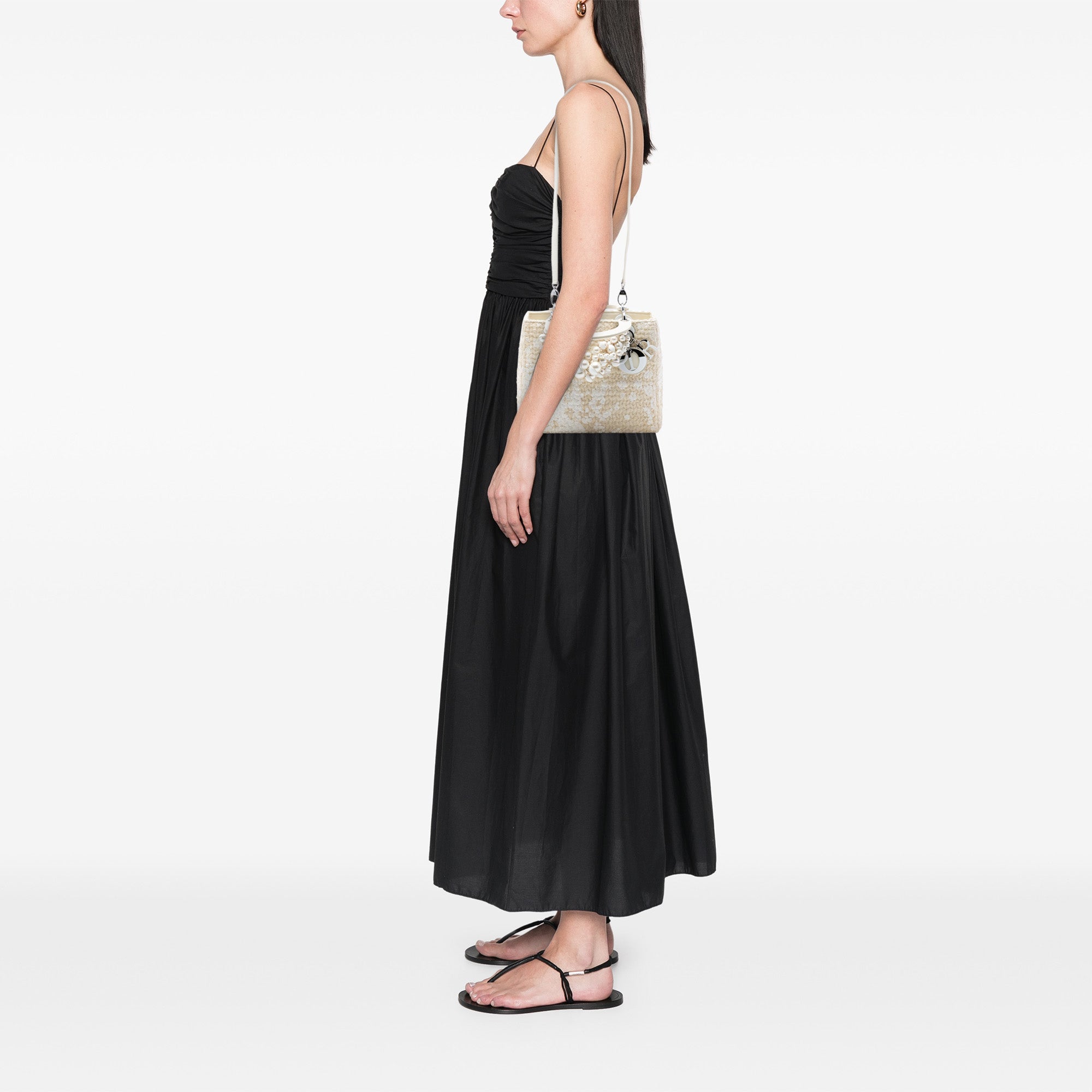Dior Medium Tweed Pearl Lady Dior - image 7