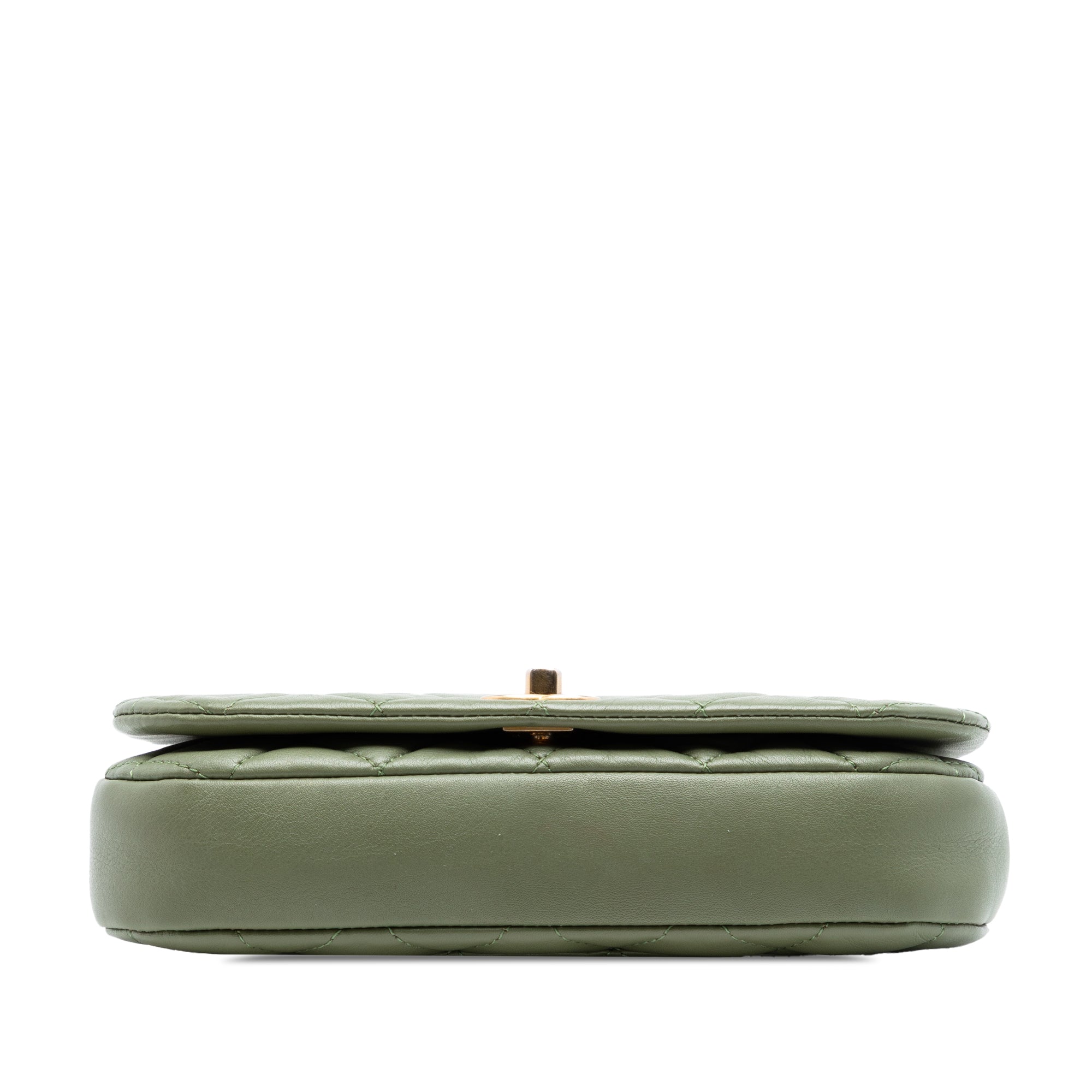 Chanel Quilted Calfskin Coco Mail Clutch with Chain - image 3