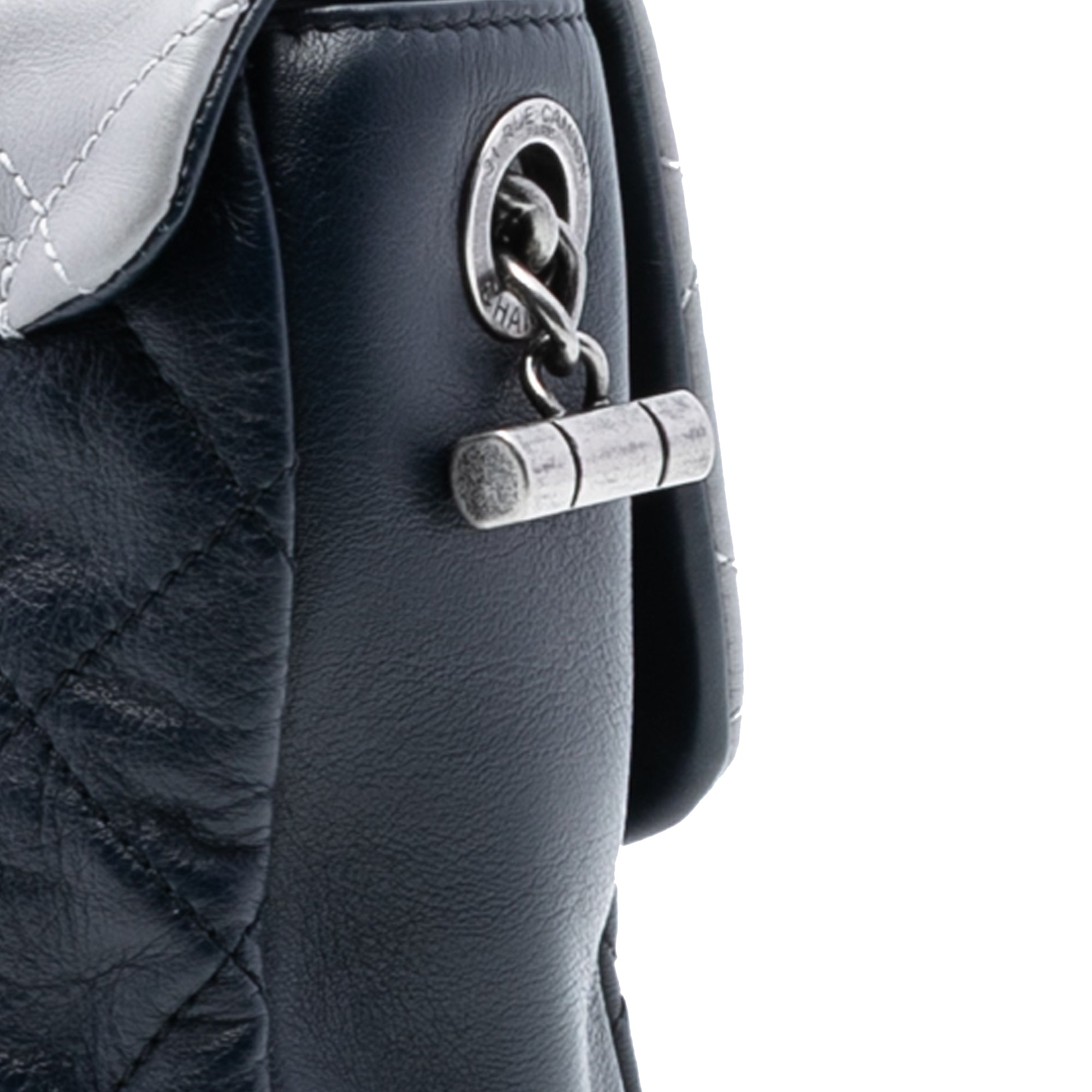 Chanel Large Tricolor Quilted Lambskin Country Chic Flap - image 6