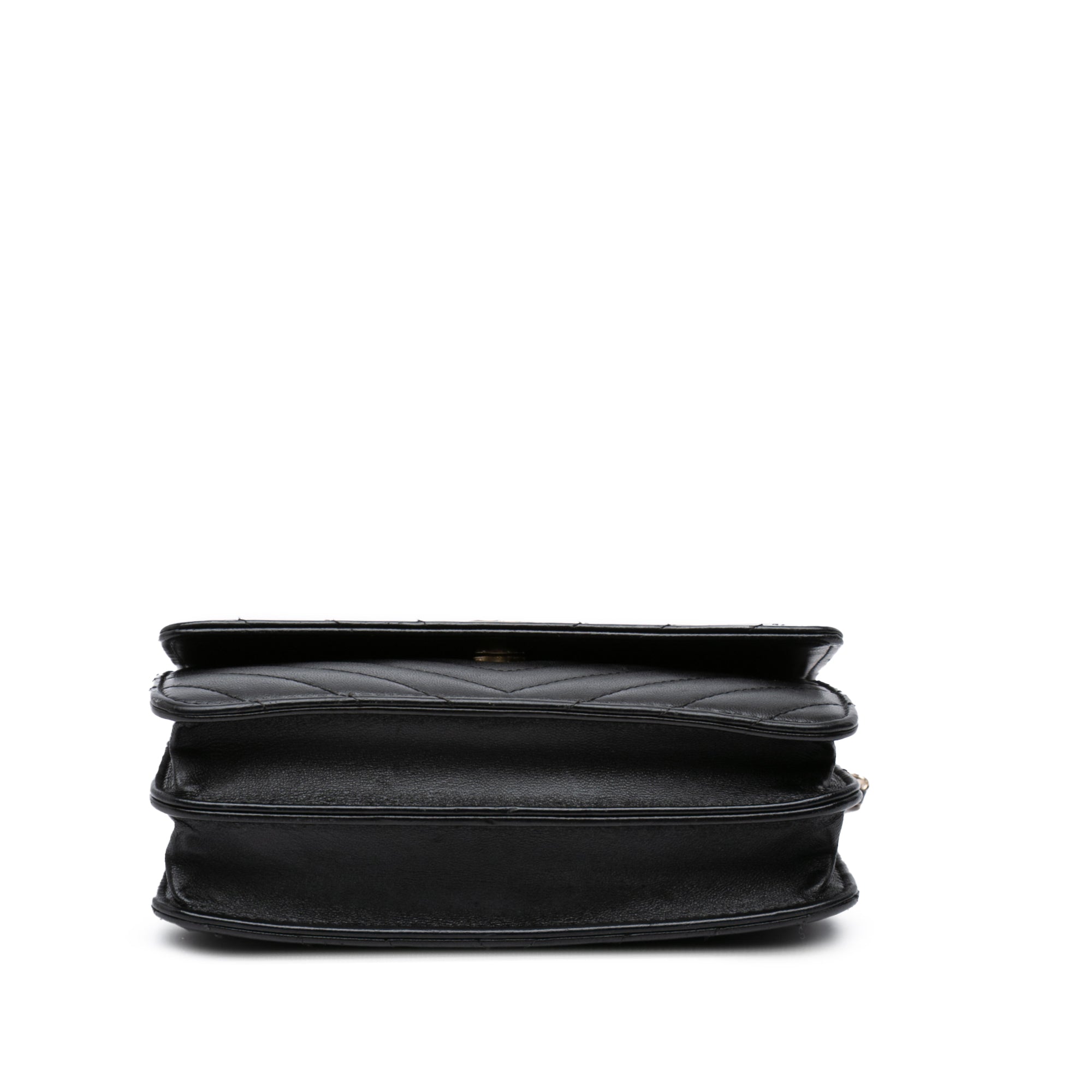 Chanel CC Chevron Lambskin Square Wallet On Chain - image 3