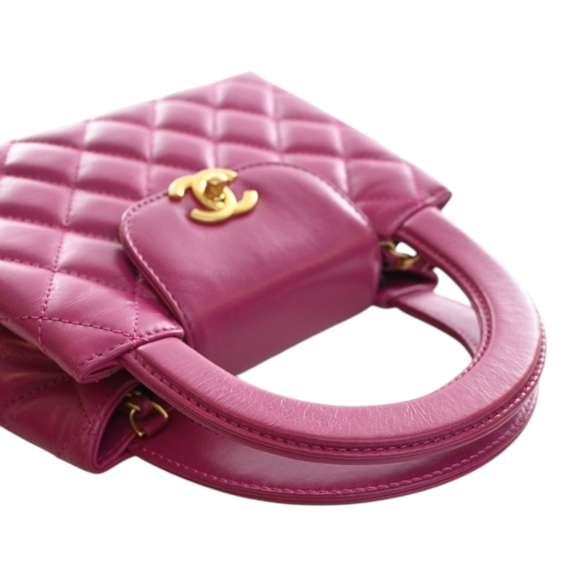 Chanel Nano Shiny Aged Calfskin Kelly Shopper Bag - image 13