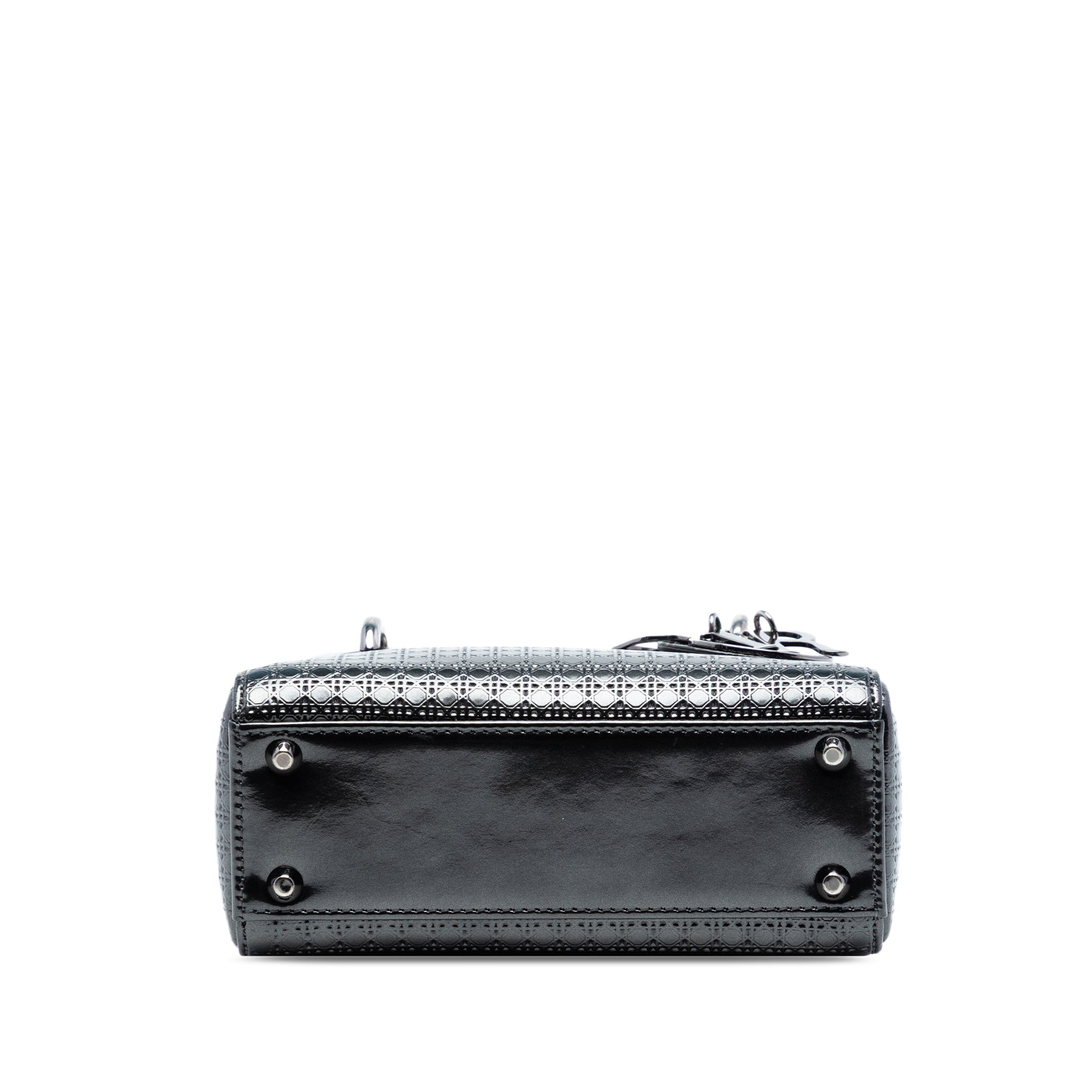 Dior Mini Metallic Patent Microcannage Lady Dior - image 3