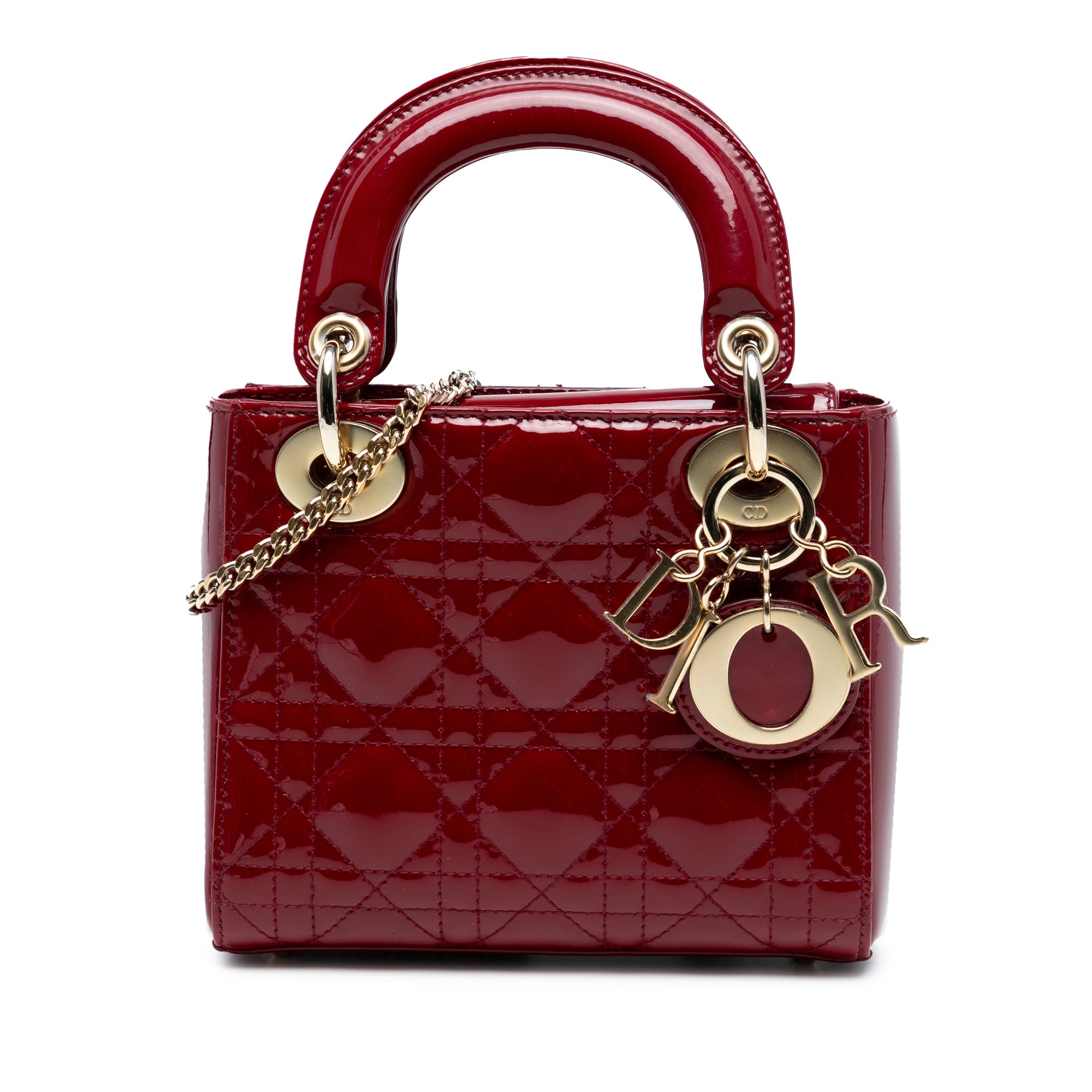 Dior Mini Patent Cannage Lady Dior - image 1