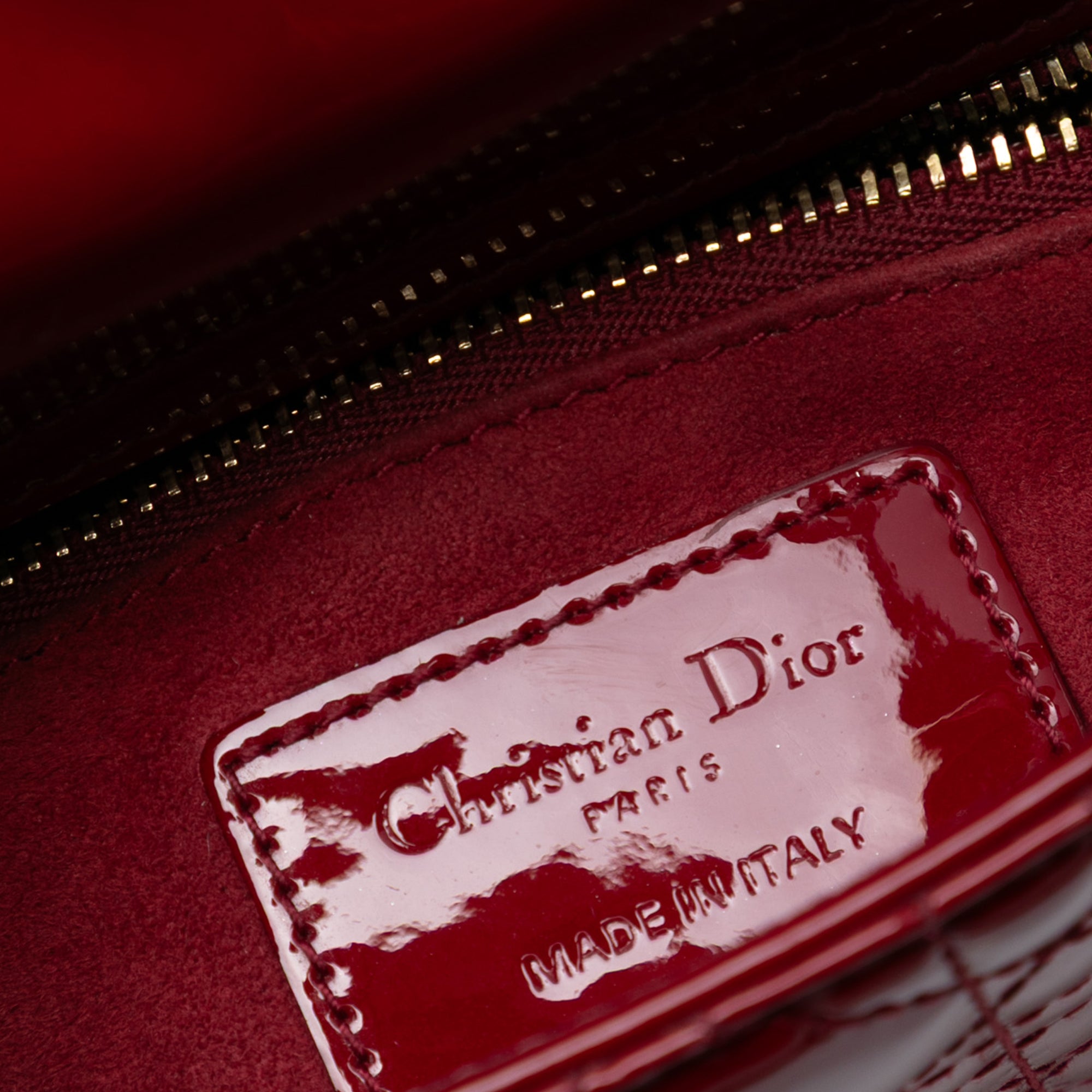 Dior Mini Patent Cannage Lady Dior - image 5