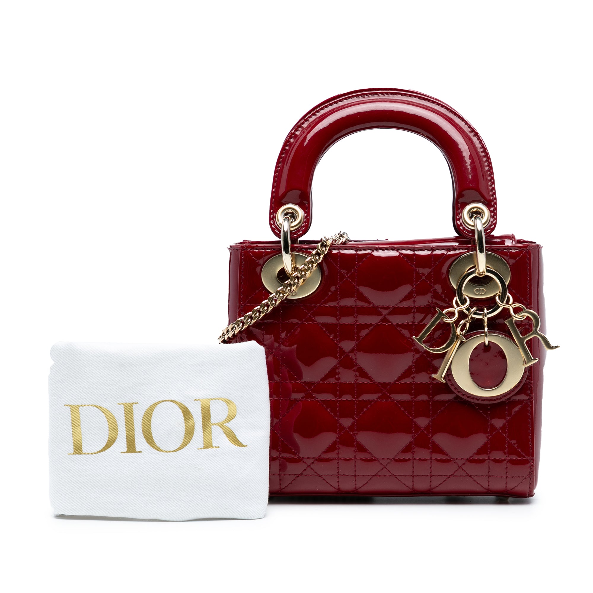 Dior Mini Patent Cannage Lady Dior - image 8