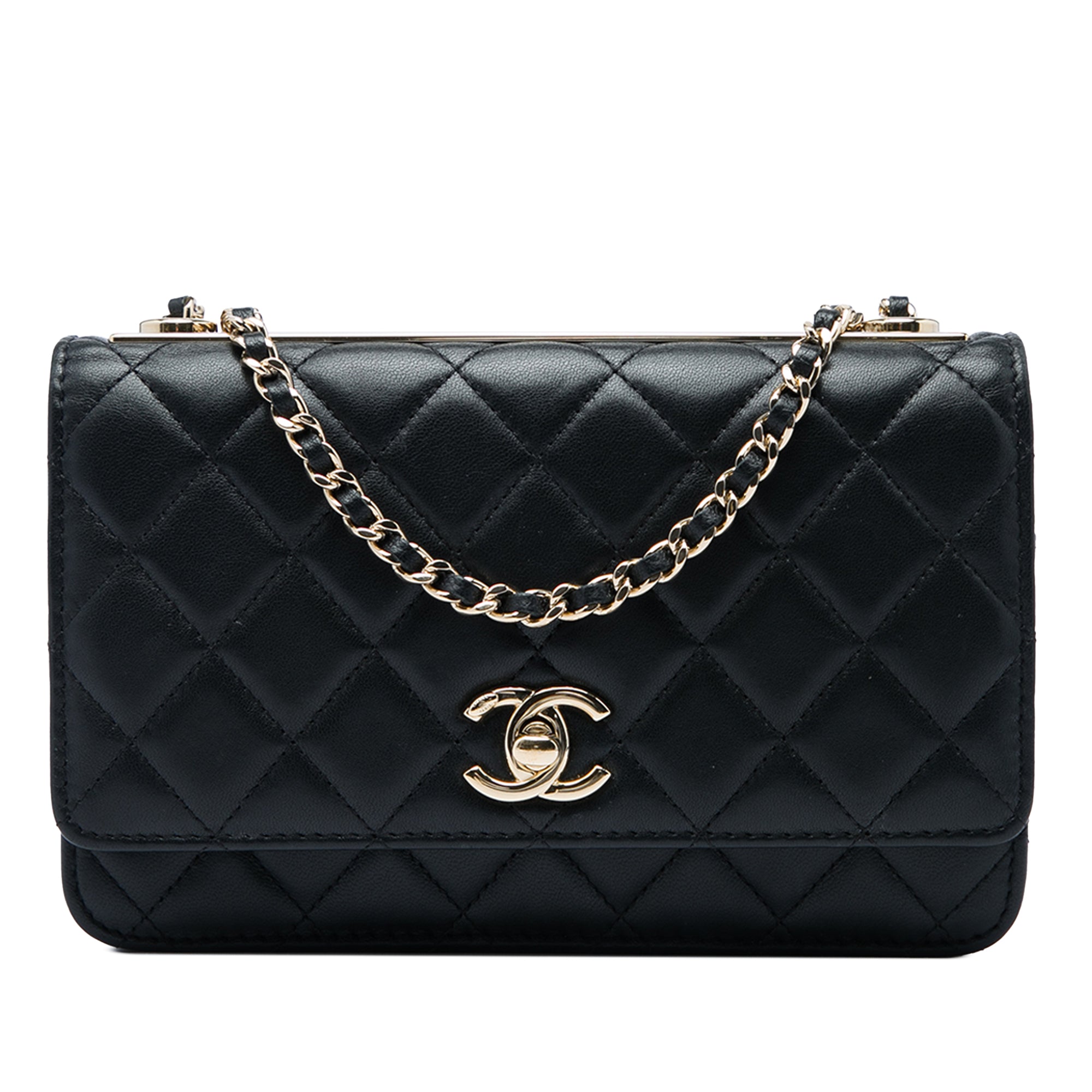 Chanel Quilted Lambskin Trendy CC Wallet On Chain - image 1