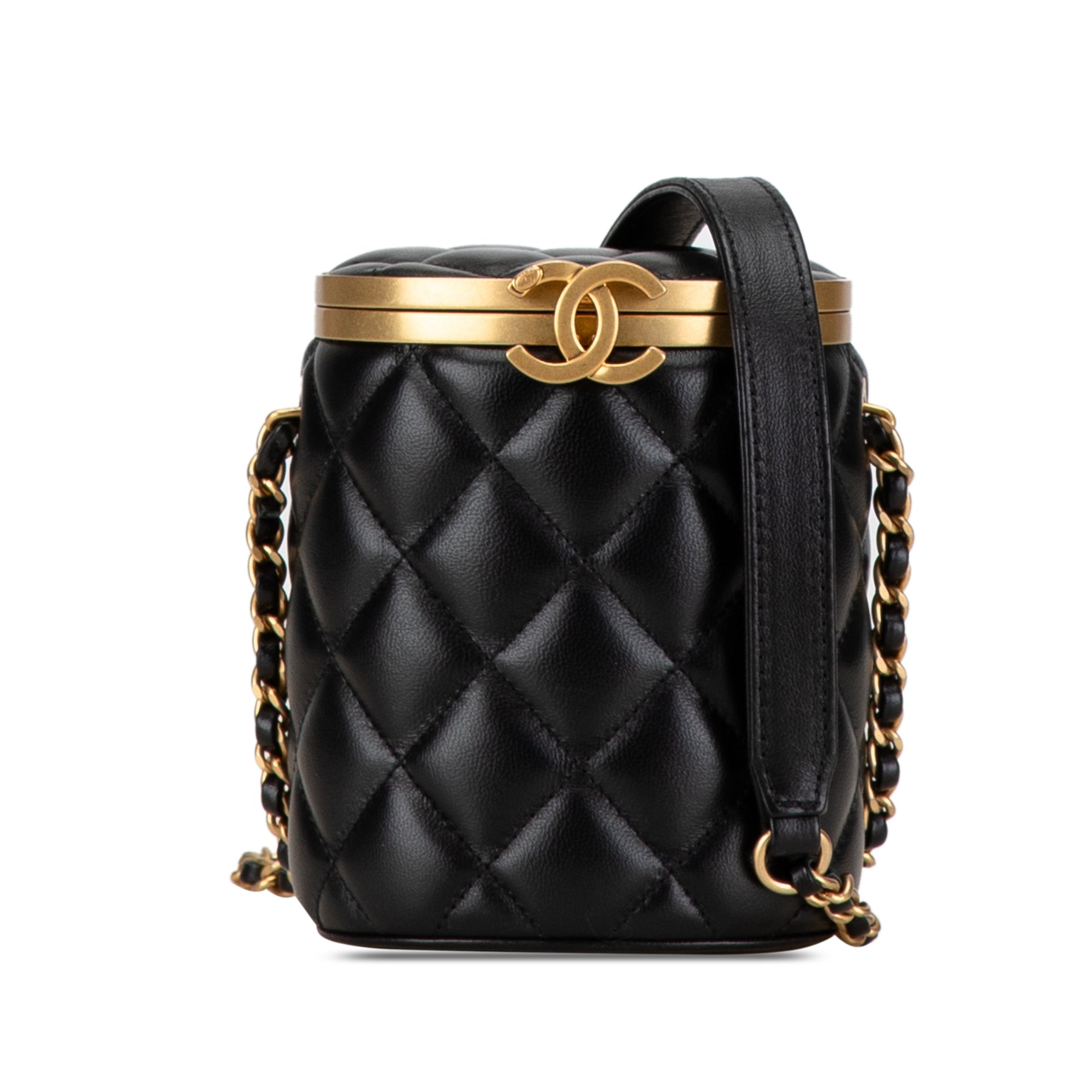 Chanel Mini Quilted Lambskin Crown Box Bag - image 1