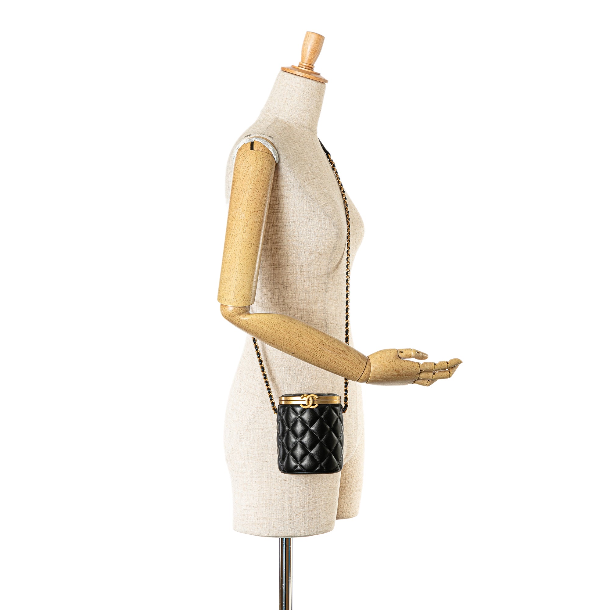 Chanel Mini Quilted Lambskin Crown Box Bag - image 8