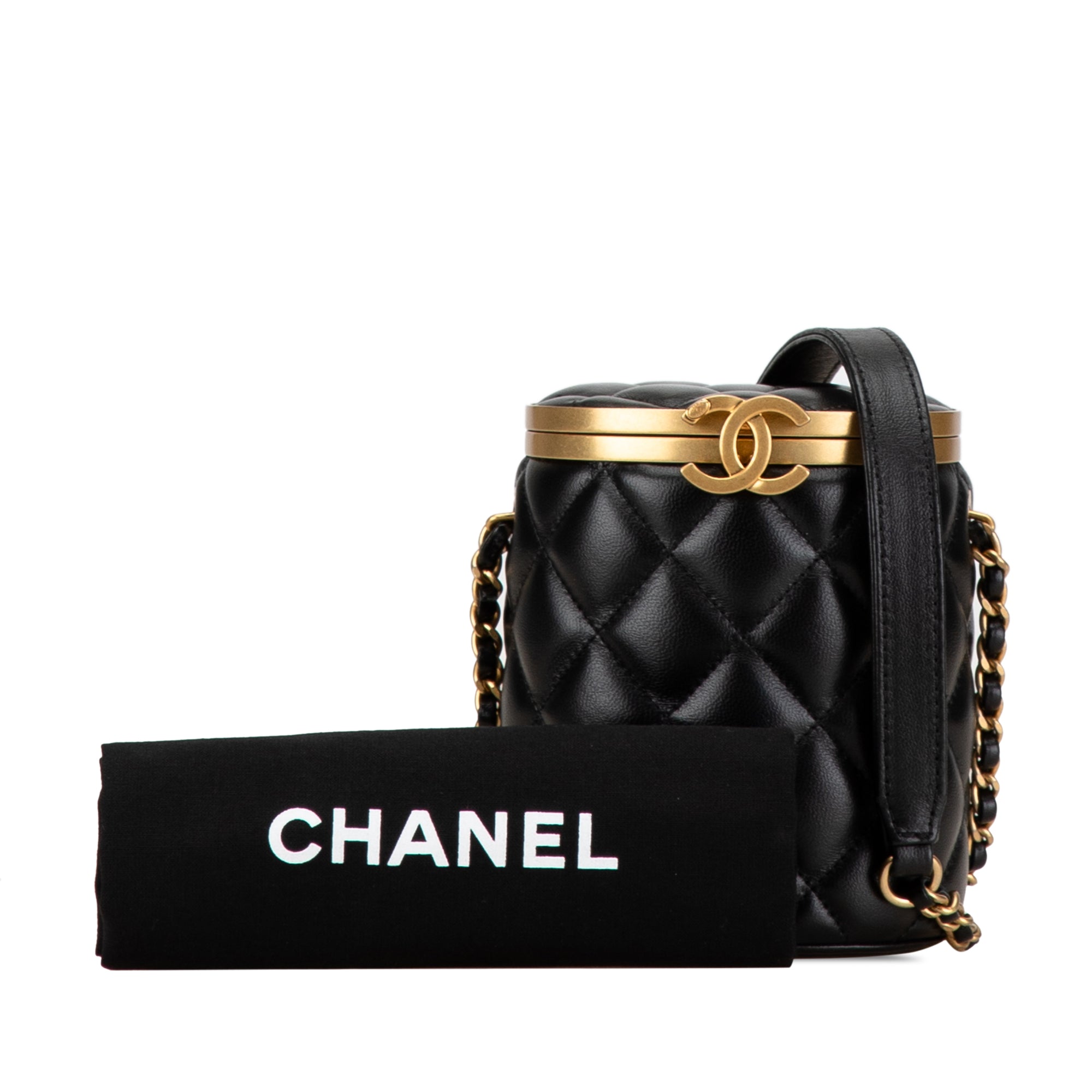 Chanel Mini Quilted Lambskin Crown Box Bag - image 9