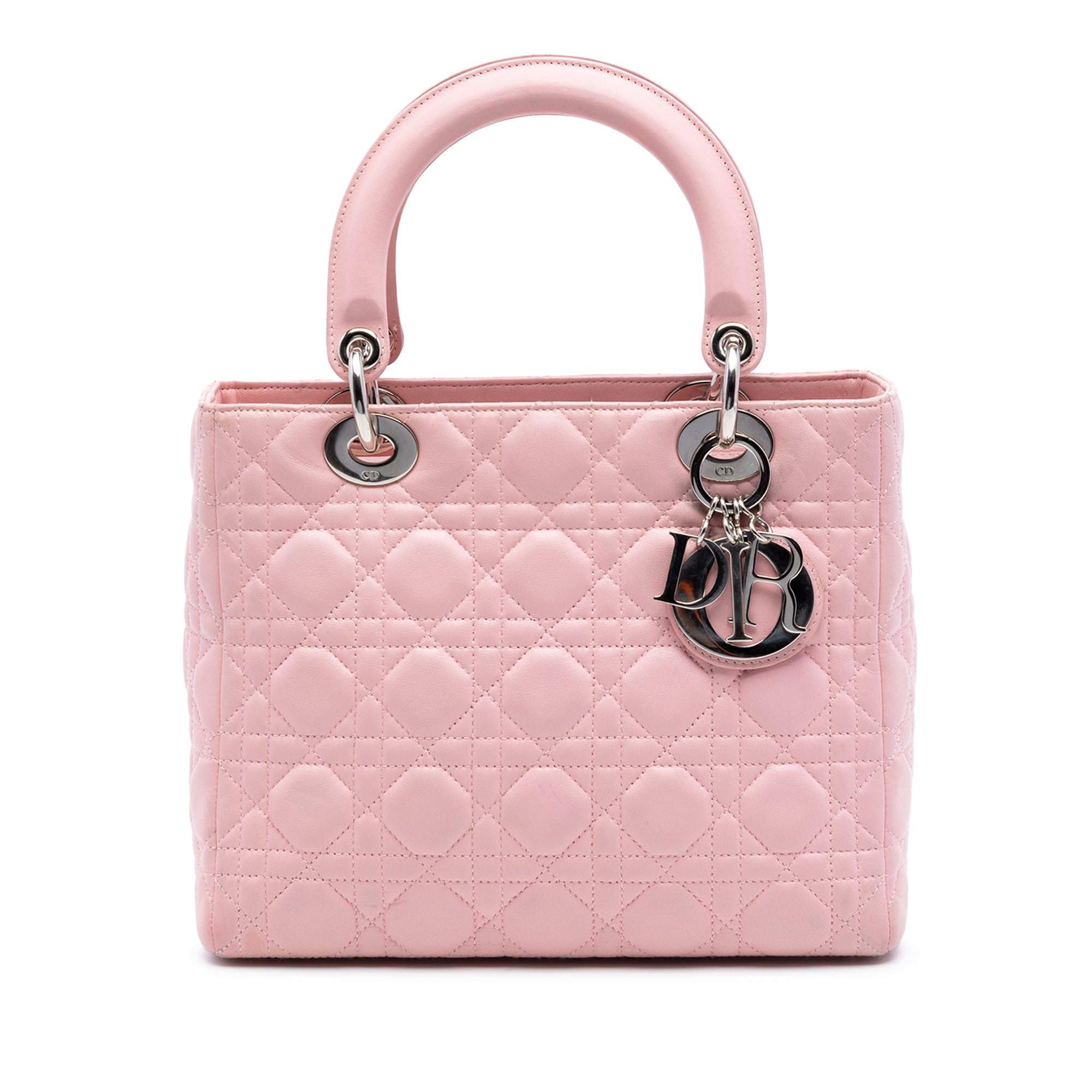 Dior Medium Lambskin Cannage Lady Dior - image 1