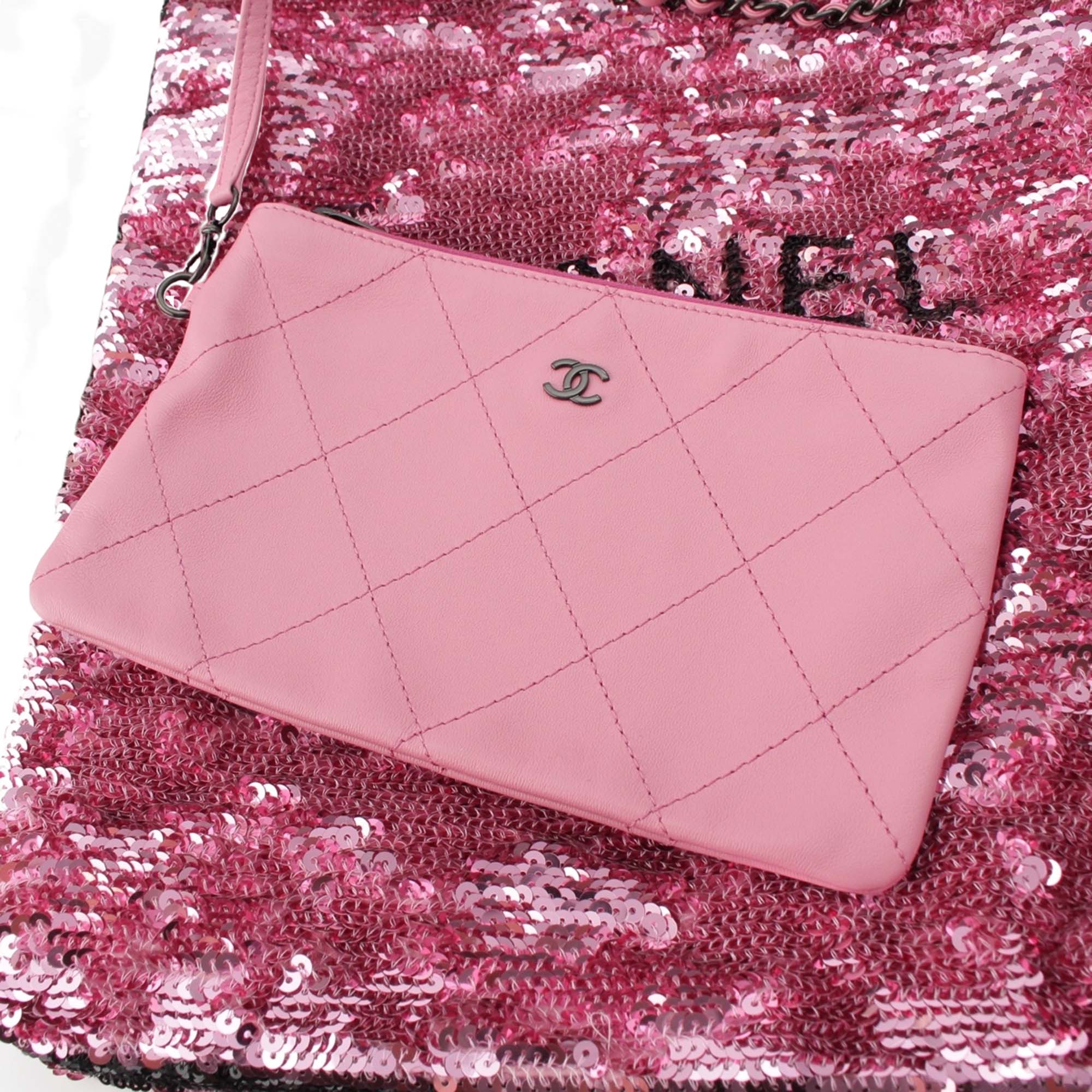 Chanel Sequins Shopping Tote - image 13