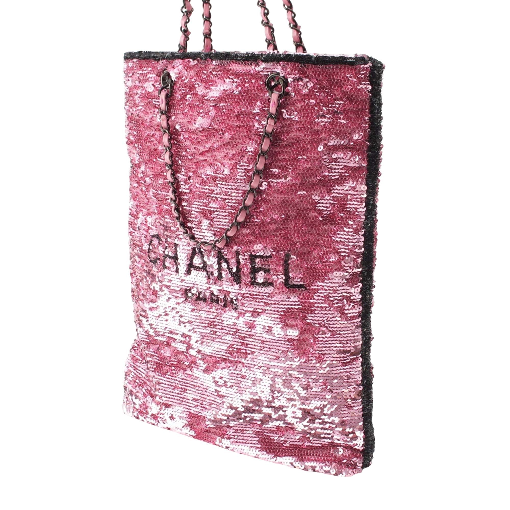 Chanel Sequins Shopping Tote - image 9