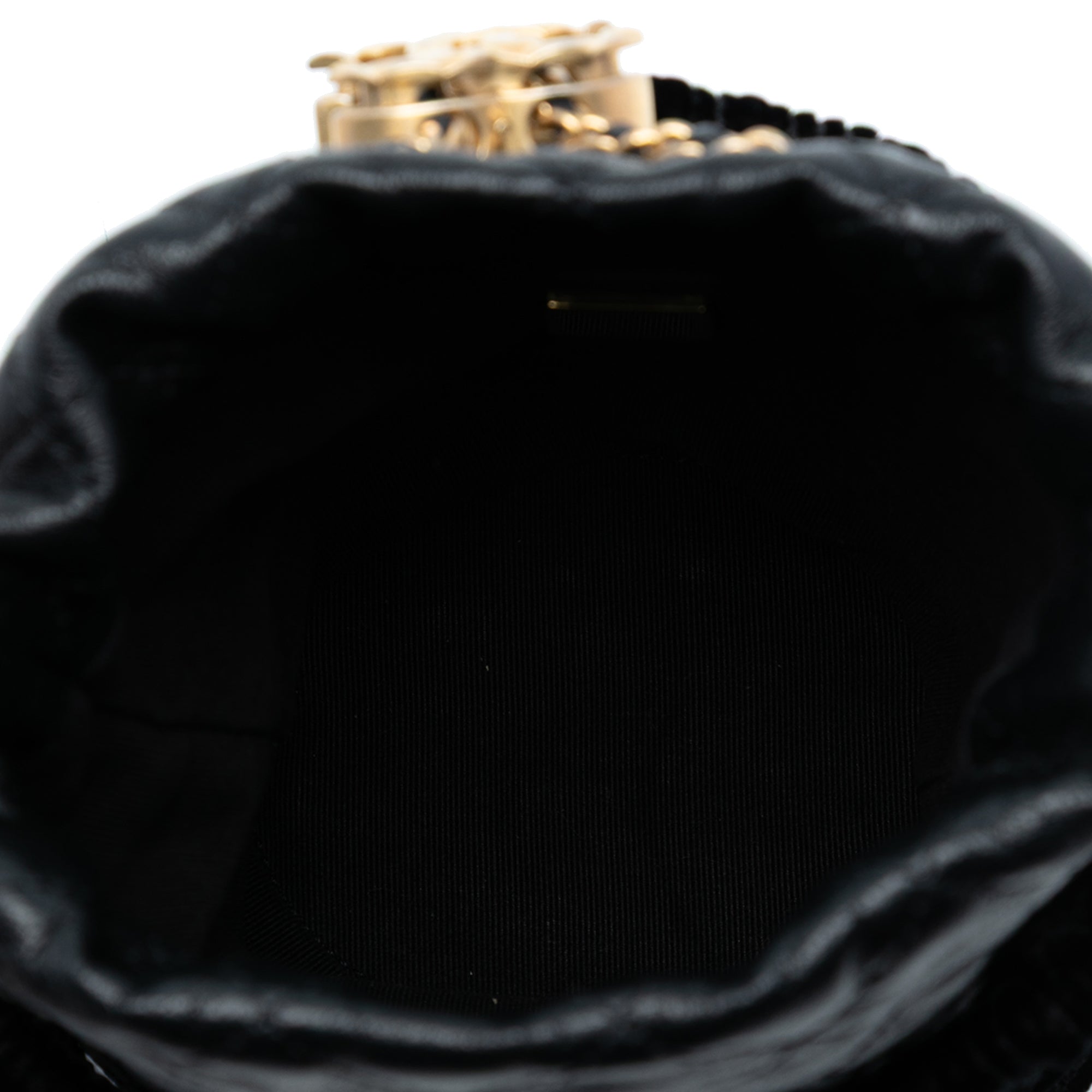 Chanel Braided Velvet Goatskin Drawstring Bucket - image 4