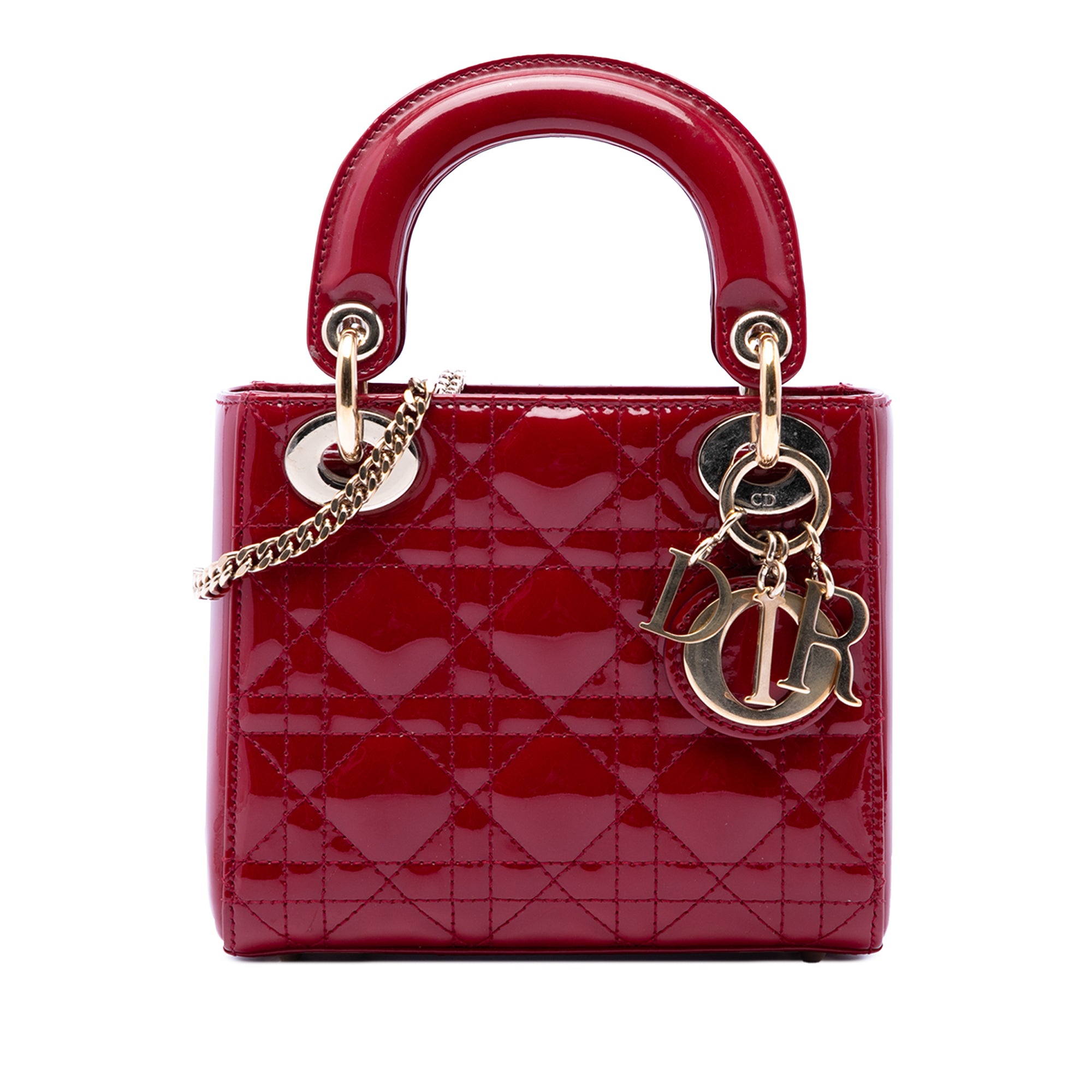 Dior Mini Patent Cannage Lady Dior - image 1