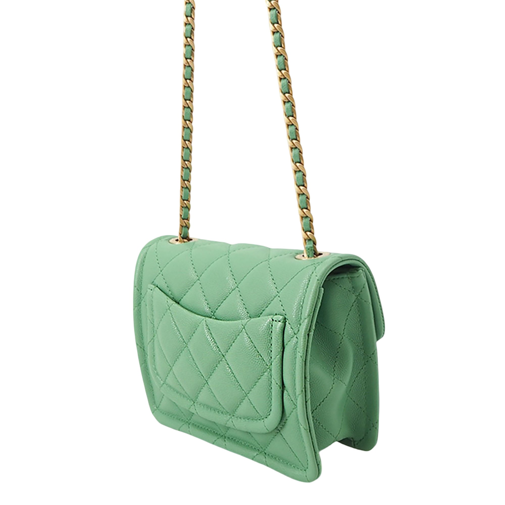 Chanel Mini Quilted Caviar Sweet Flap - image 2