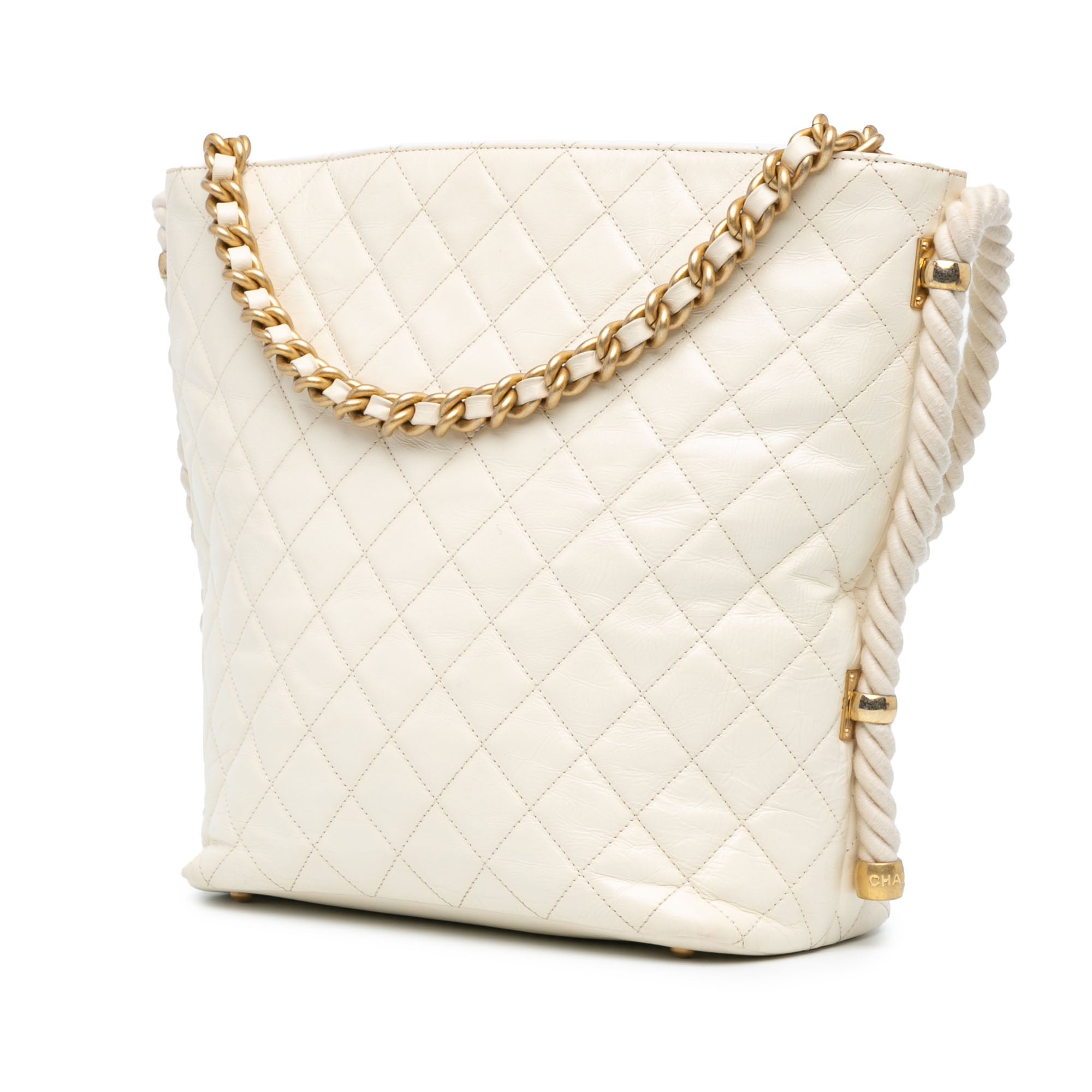 Chanel Crumpled Calfskin En Vogue Rope Satchel - image 2