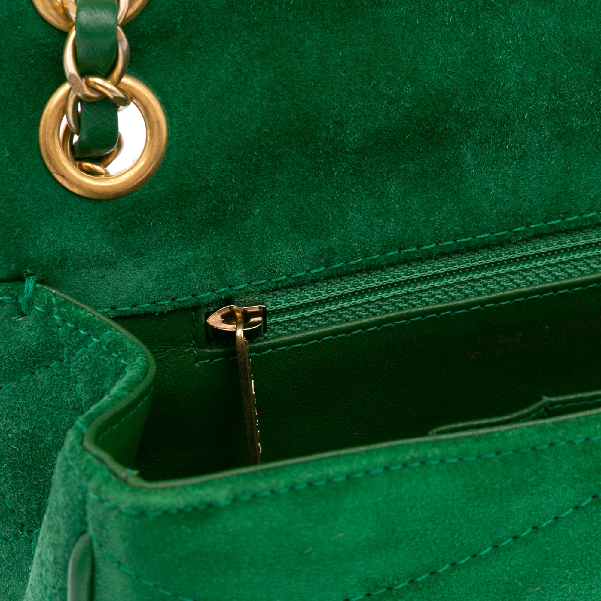 Chanel Small Suede and Lambskin Pagoda Flap - image 7