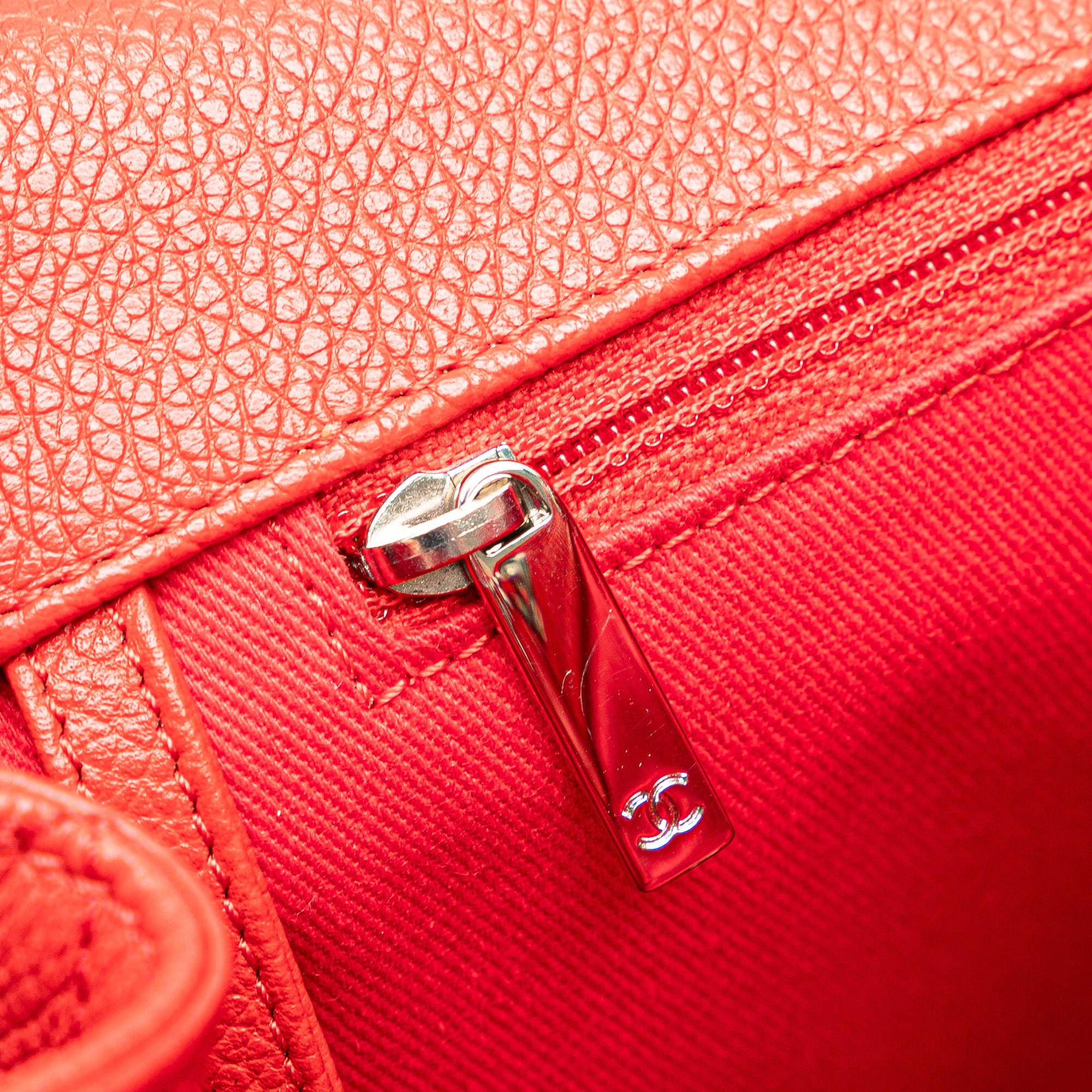 Chanel CC Quilted Caviar Drawstring Backpack - image 7